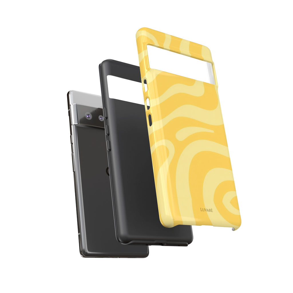 Yellow Retro Swirl Case