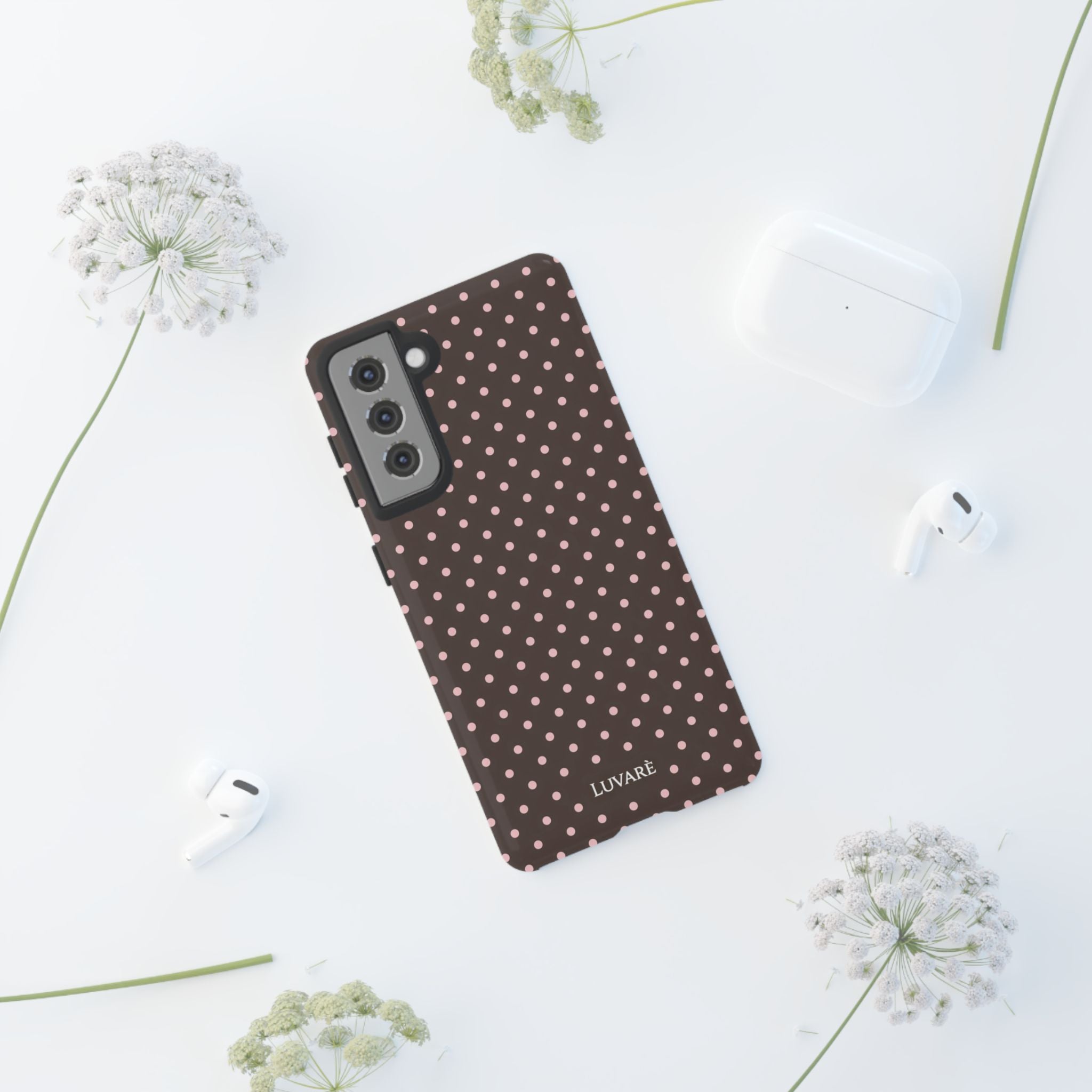 Brown Polka Dot Phone Case