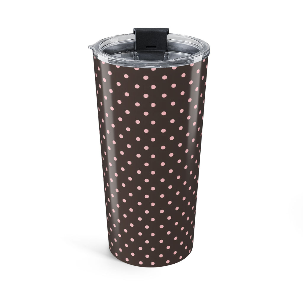 Brown Polka Dot Tumbler 20oz