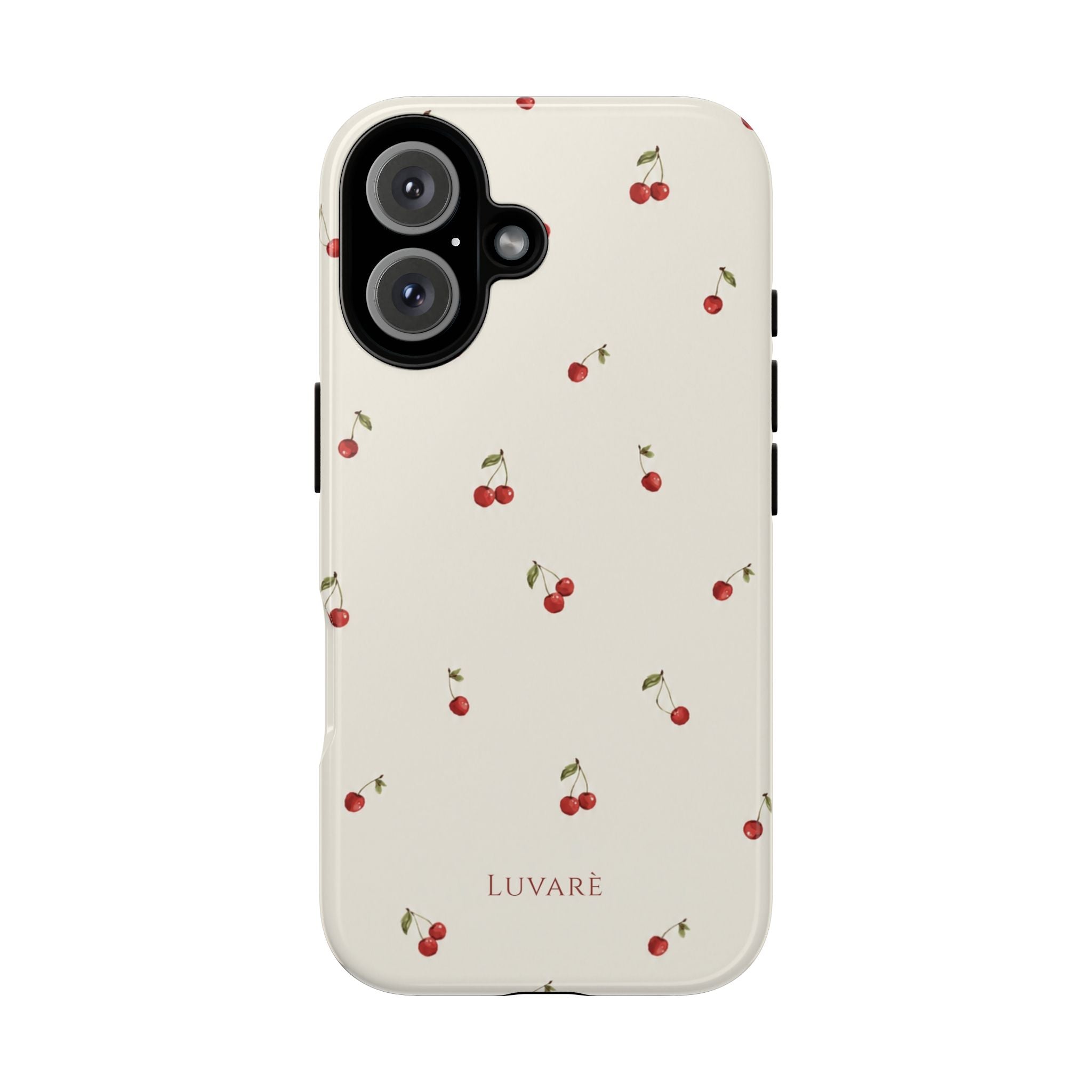 Cherry Pattern Tough Phone Case — Slim Protective iPhone Cover