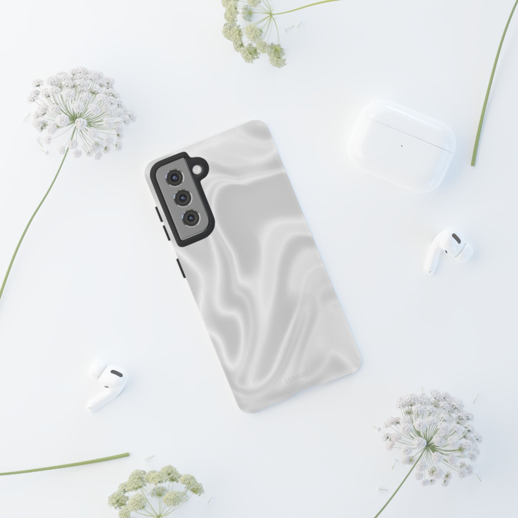 Pearl Marble Tough Phone Case — Durable Slim Impact Protection