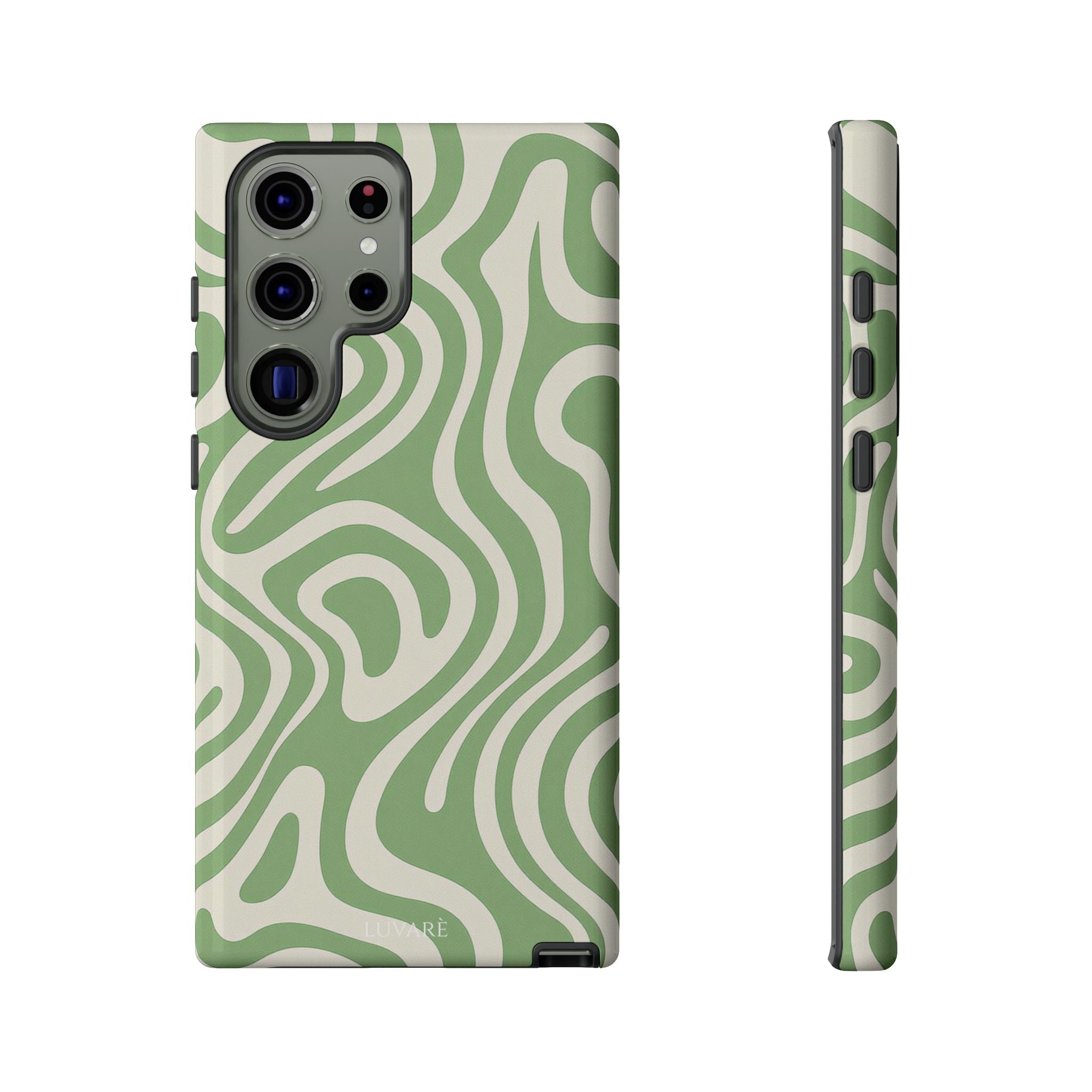 Abstract Green Swirl Phone Case