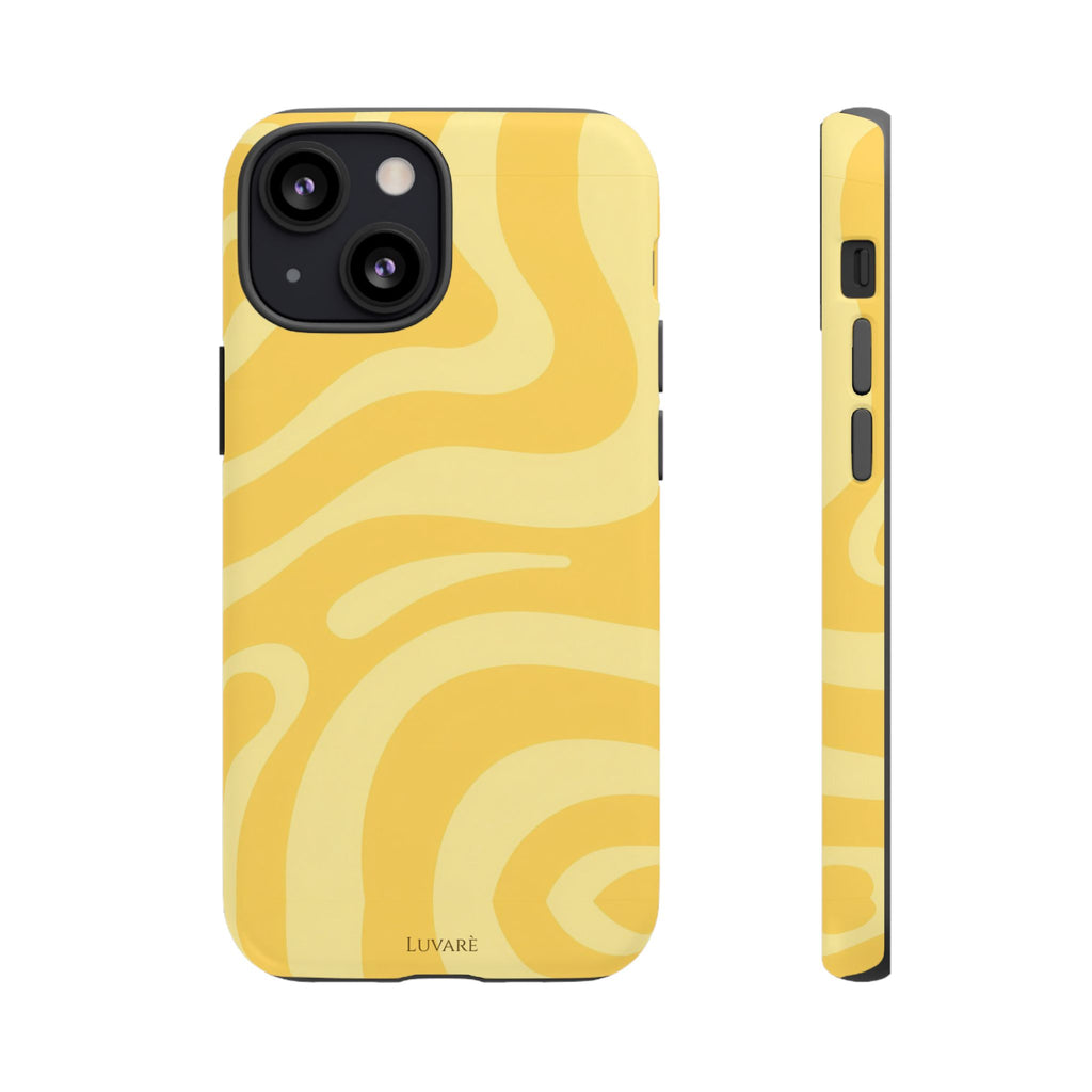 Yellow Retro Swirl Case