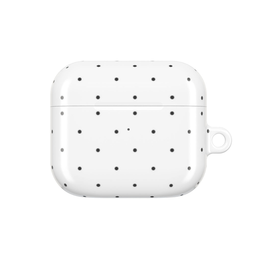 Polka Dot AirPod Case – Minimal Black Dot Protective Cover