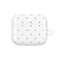 Polka Dot AirPod Case – Minimal Black Dot Protective Cover