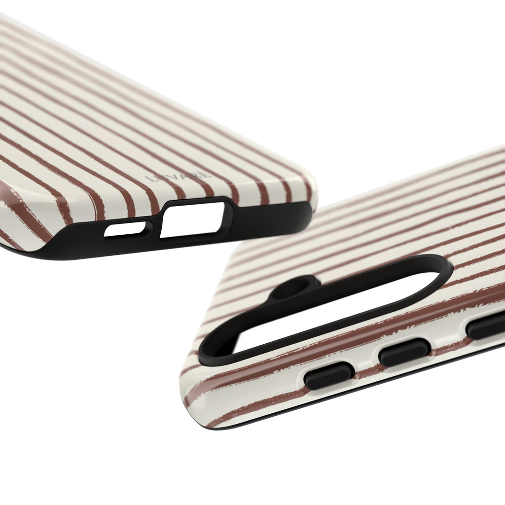 Brown Drawn Stripe Case