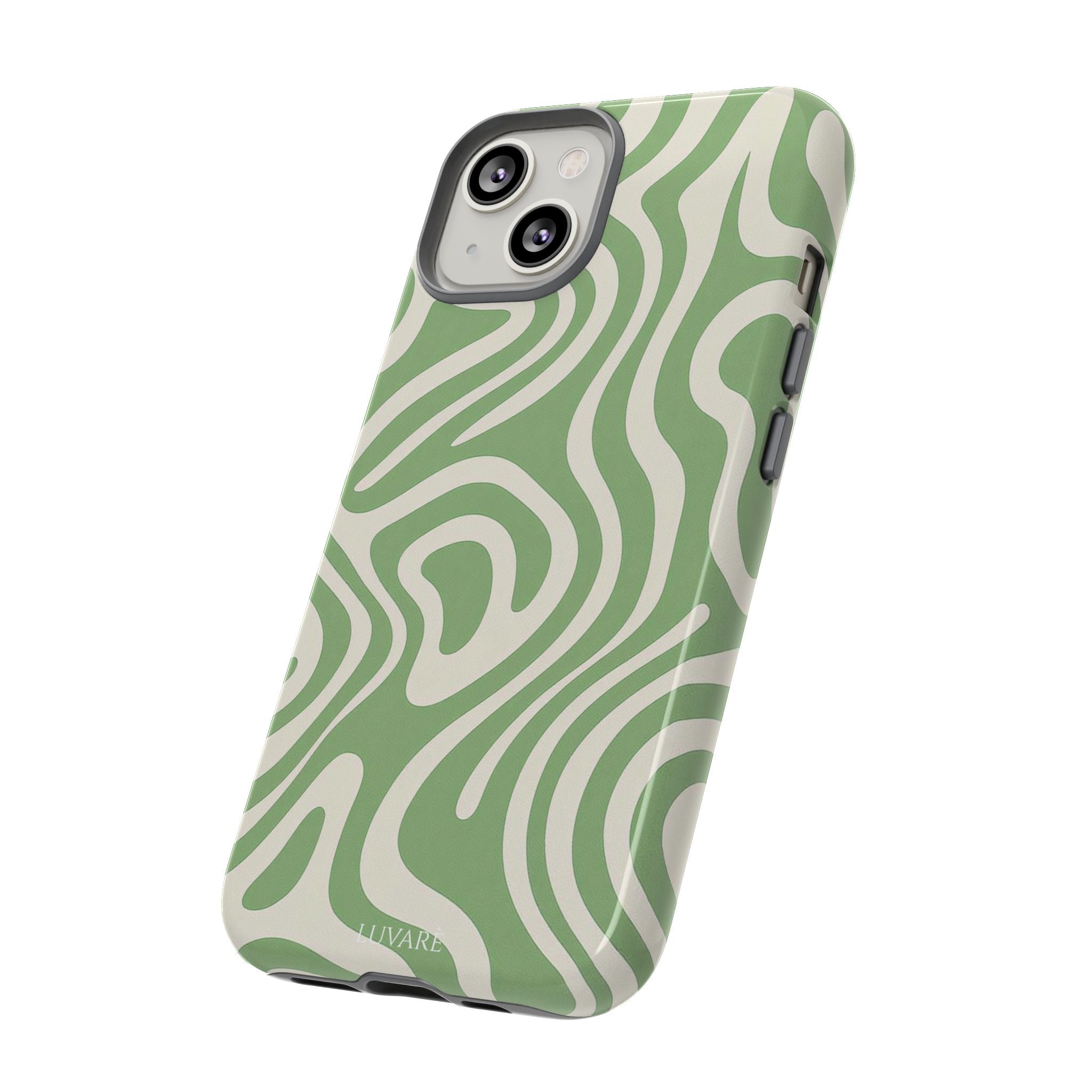 Abstract Green Swirl Phone Case
