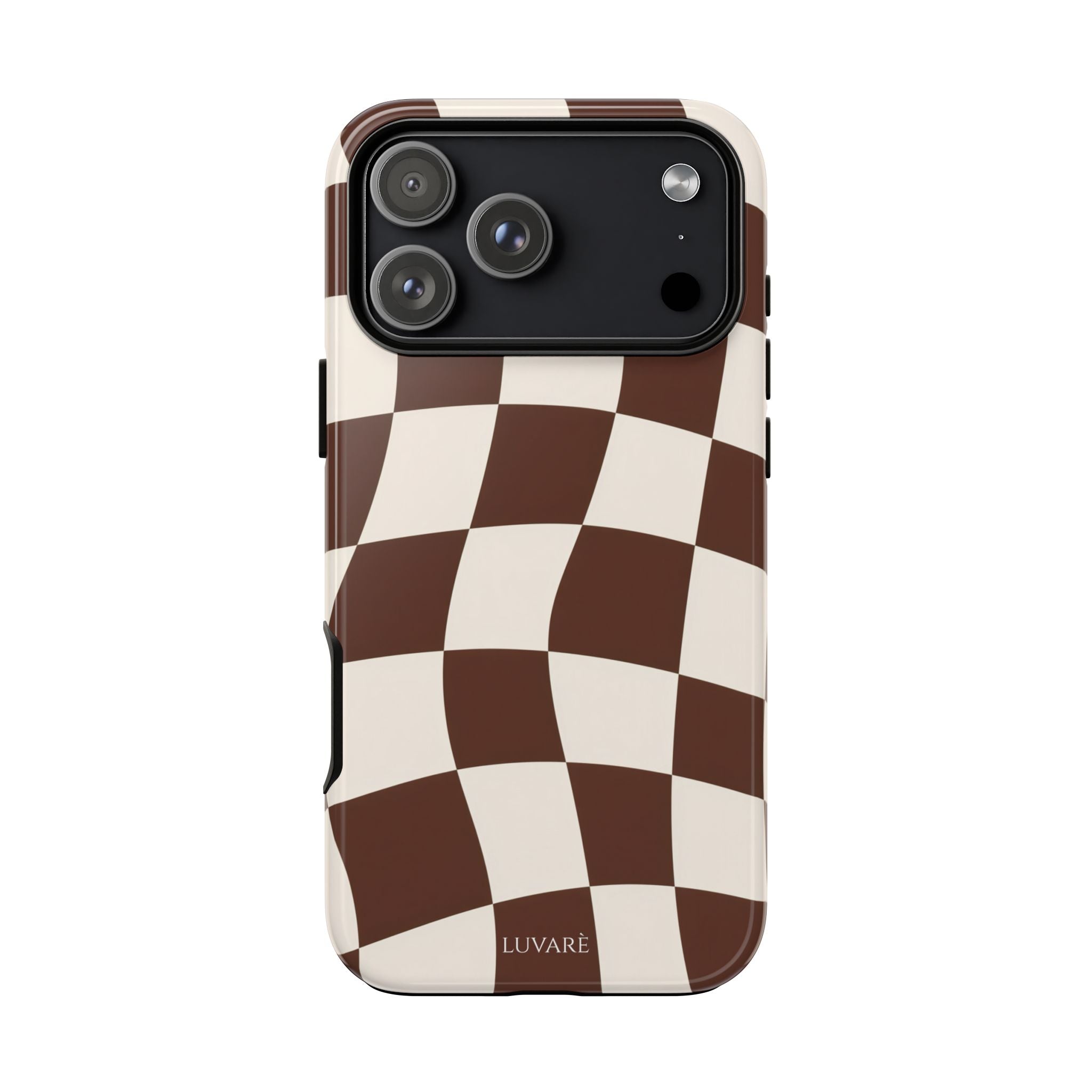 Brown Wavy Checkerboard Case