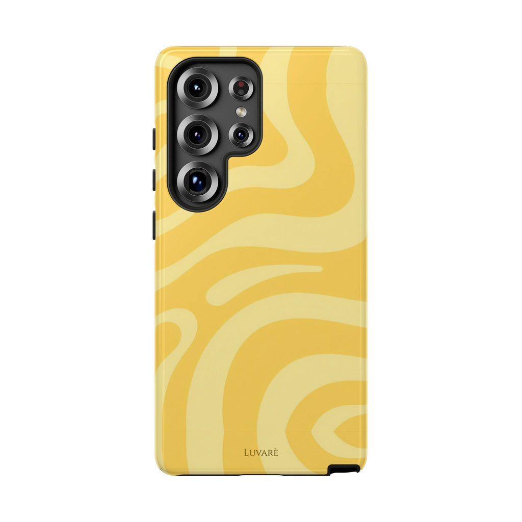 Yellow Retro Swirl Case