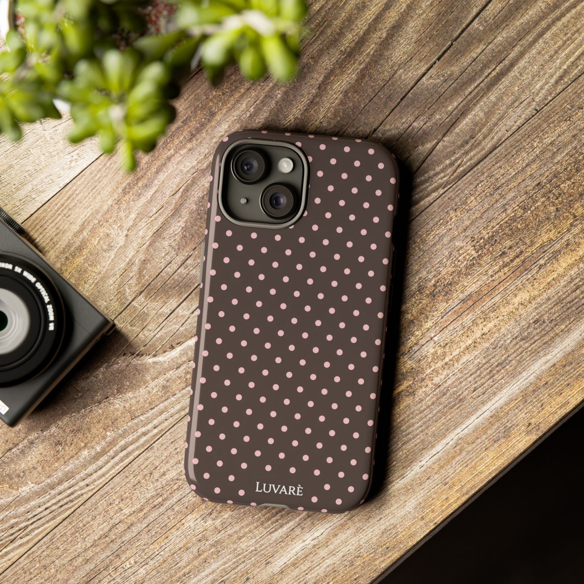 Brown Polka Dot Phone Case