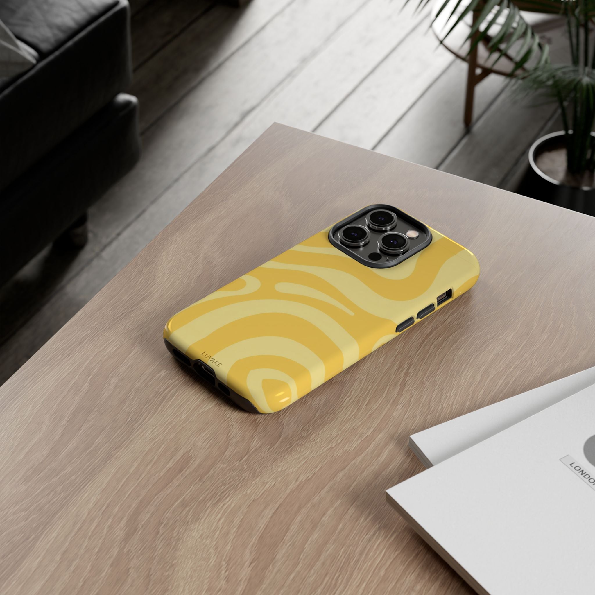 Yellow Retro Swirl Case