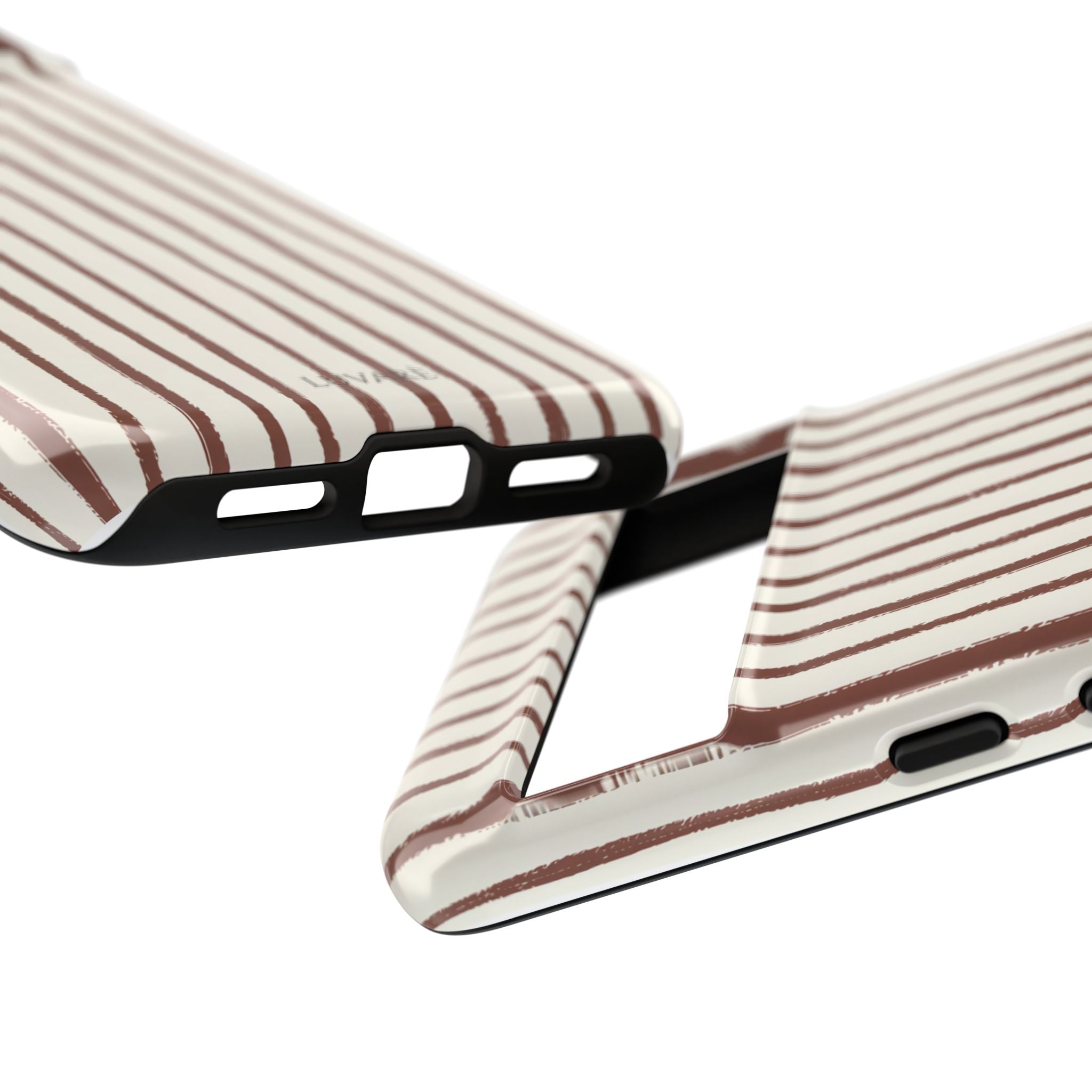 Brown Drawn Stripe Case