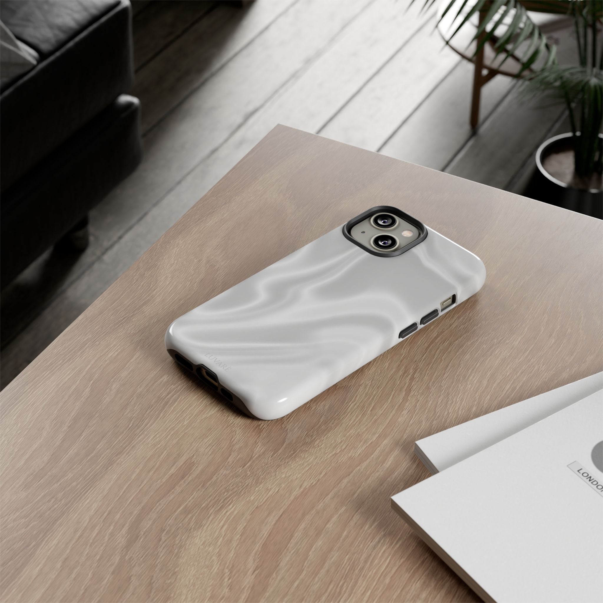 Pearl Marble Tough Phone Case — Durable Slim Impact Protection