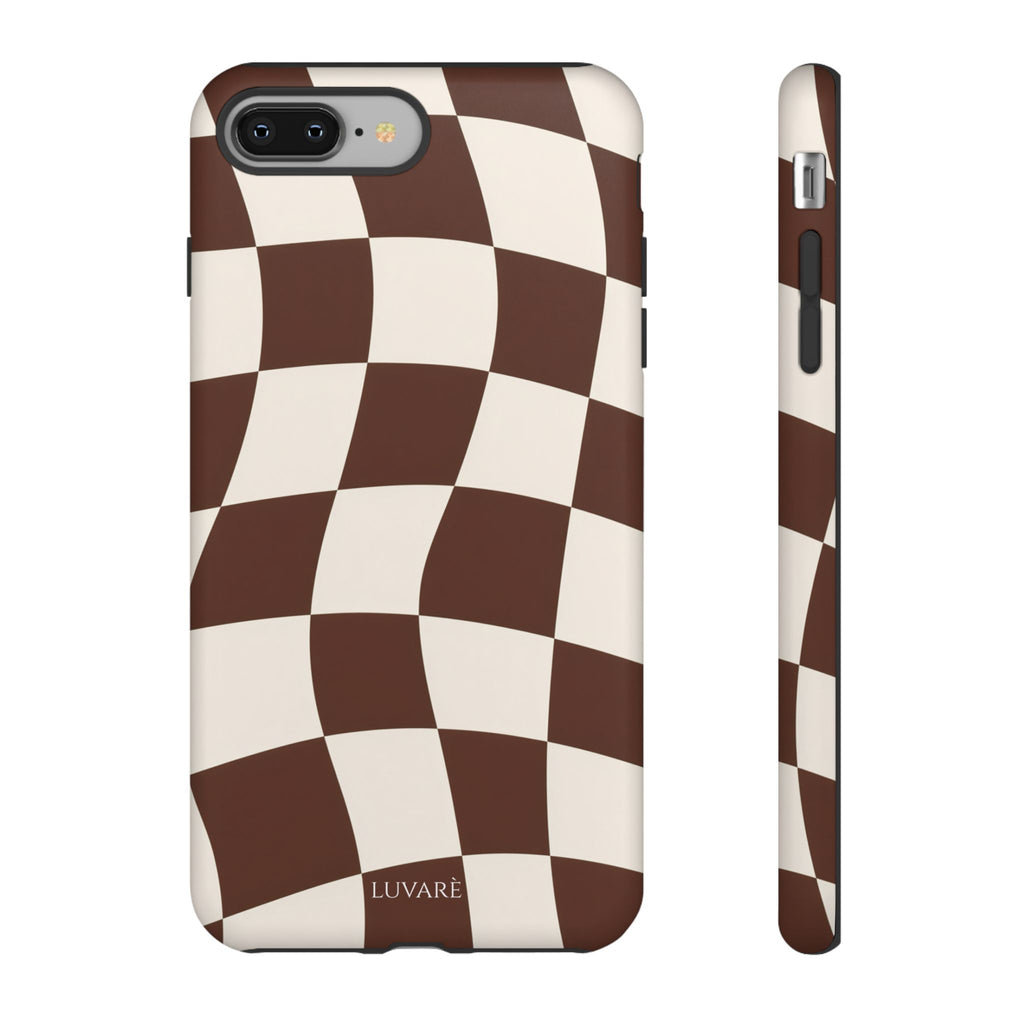 Brown Wavy Checkerboard Case