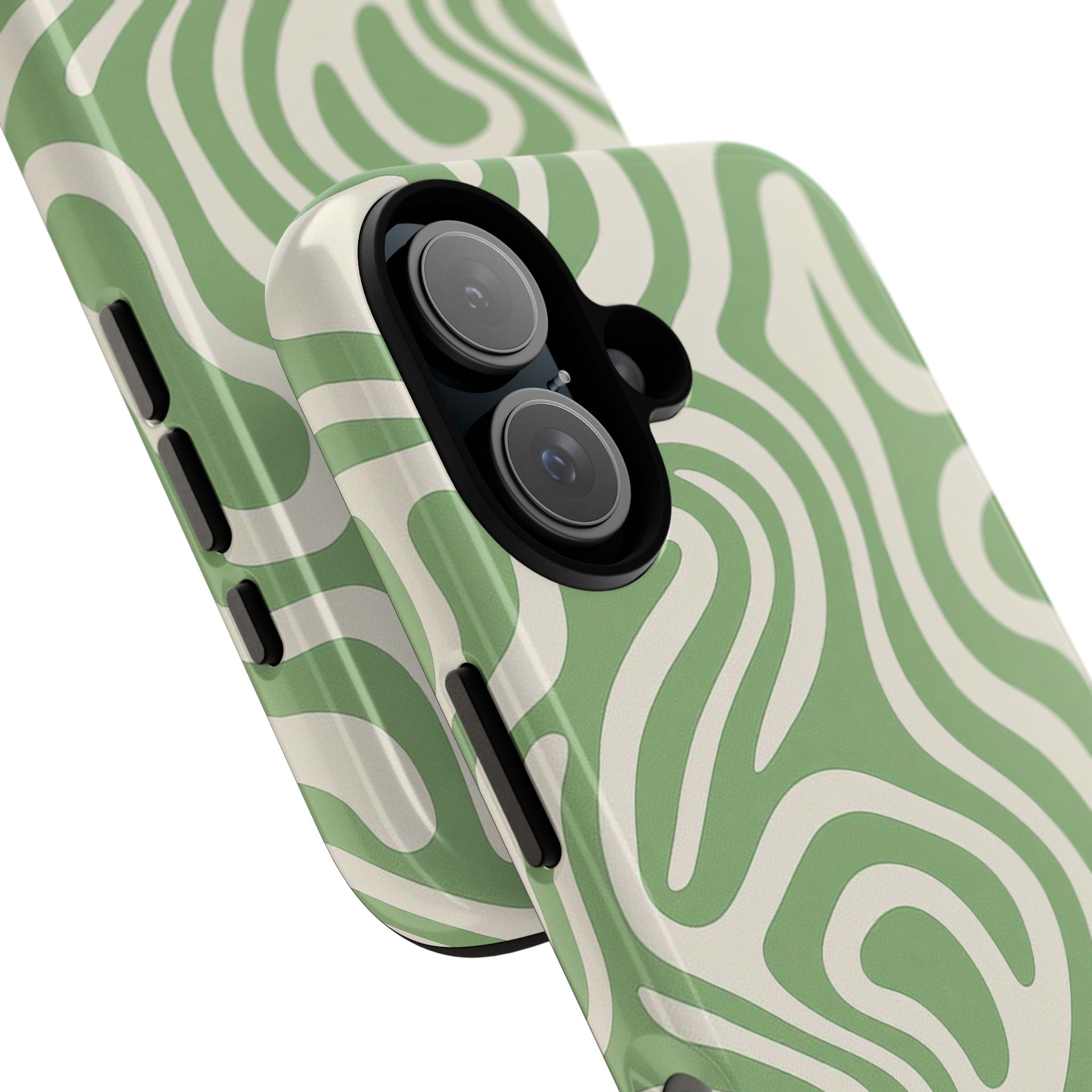 Abstract Green Swirl Phone Case