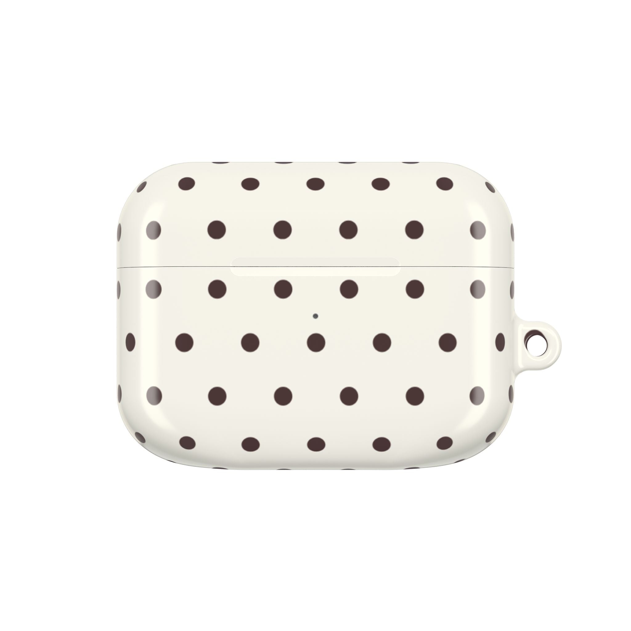 Cream Polka Dot AirPod Case