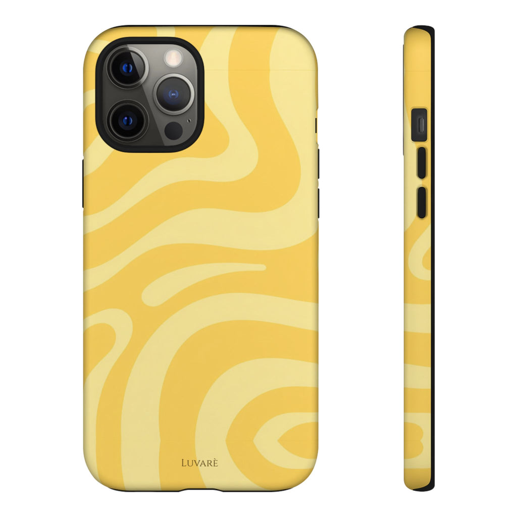 Yellow Retro Swirl Case