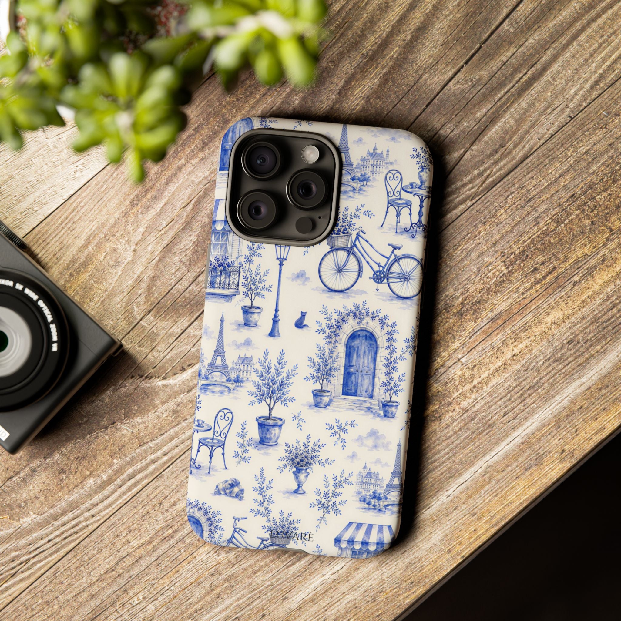Paris Blue Toile Case