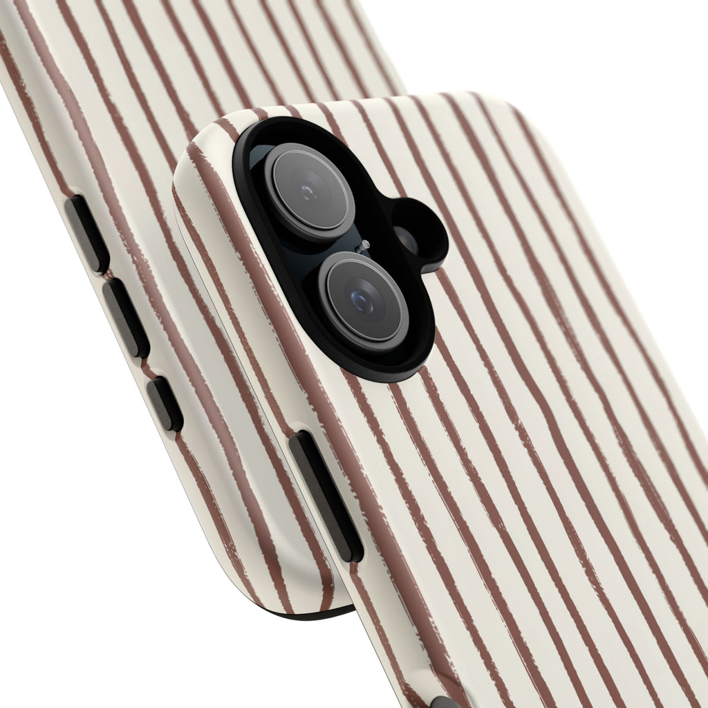 Brown Drawn Stripe Case