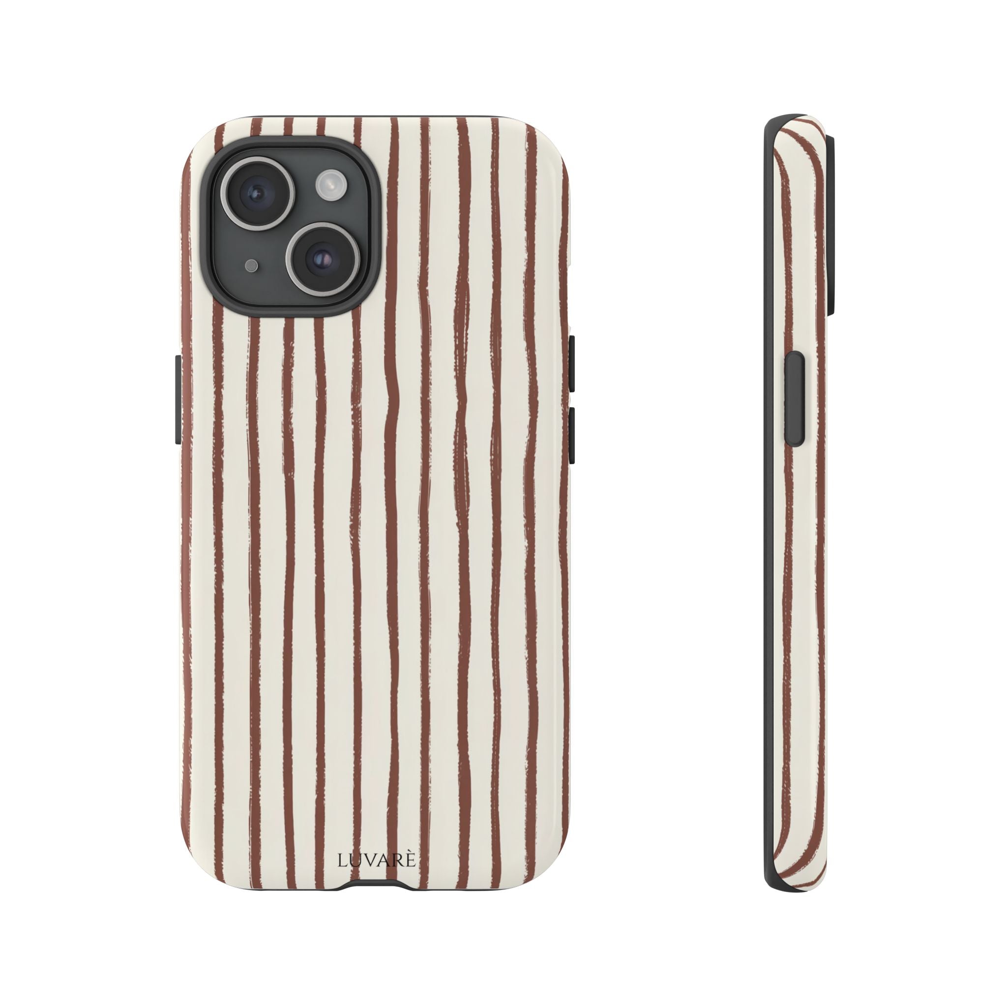 Brown Drawn Stripe Case