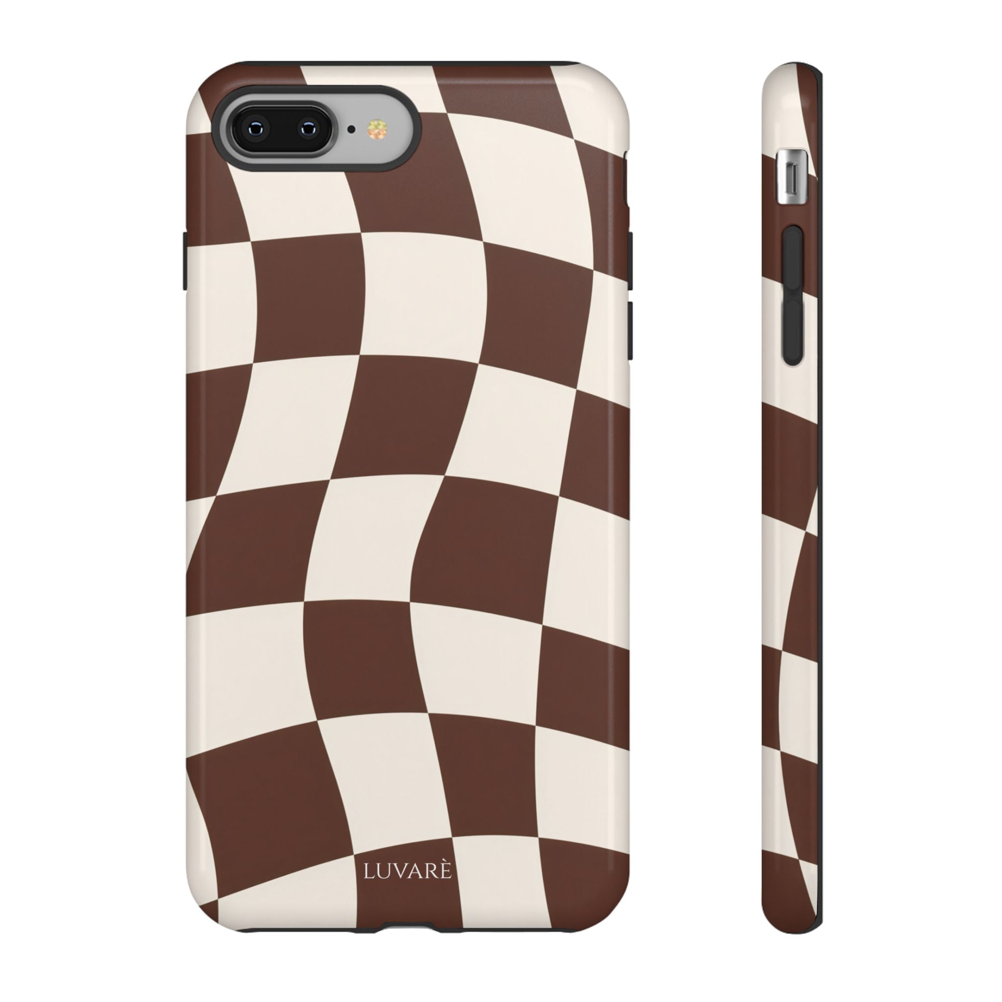 Brown Wavy Checkerboard Case