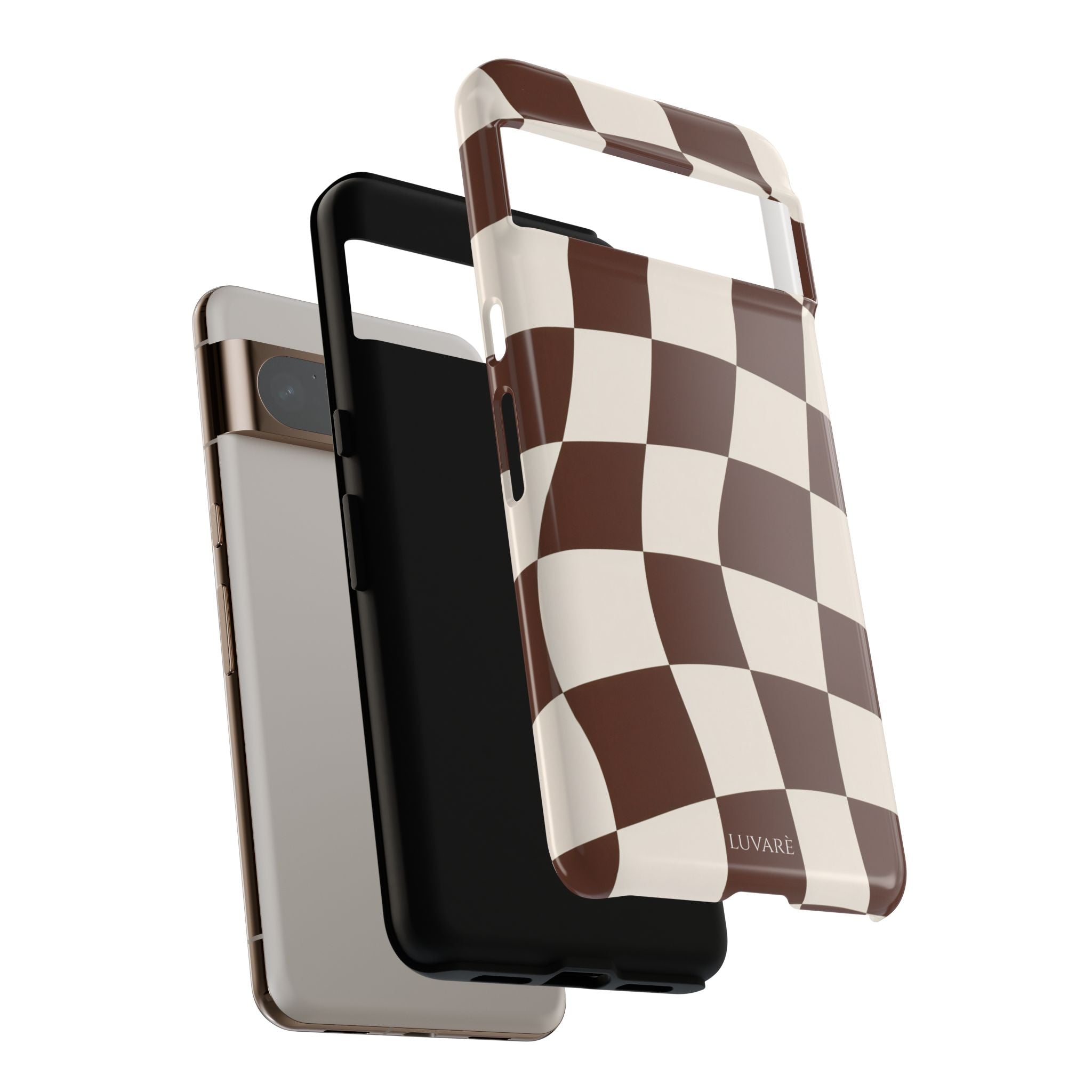 Brown Wavy Checkerboard Case