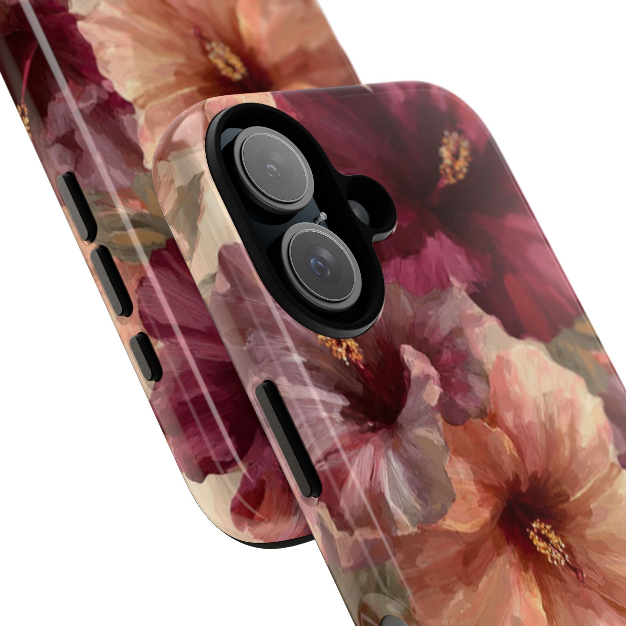 Floral Hibiscus Phone Case — Vintage Watercolor Tropical Protection