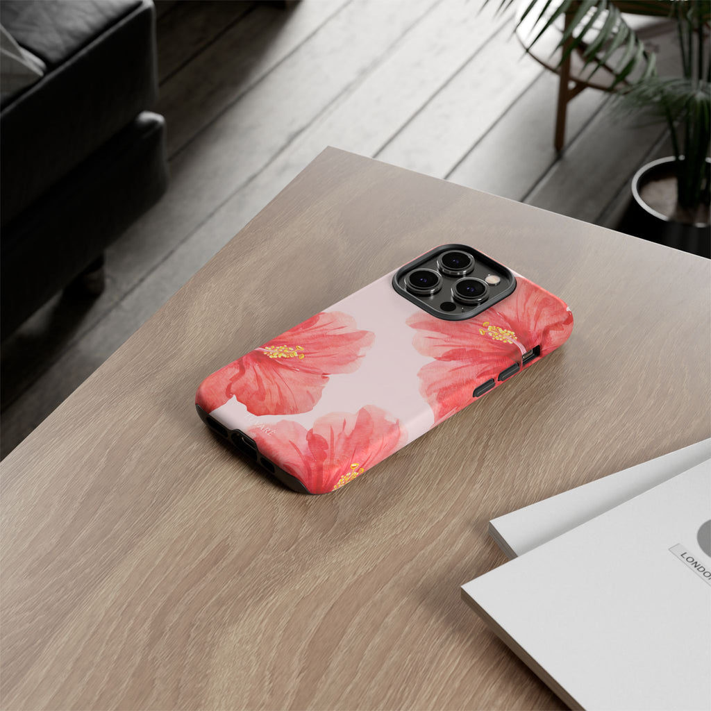 Watercolour Island Floral Hibiscus Case