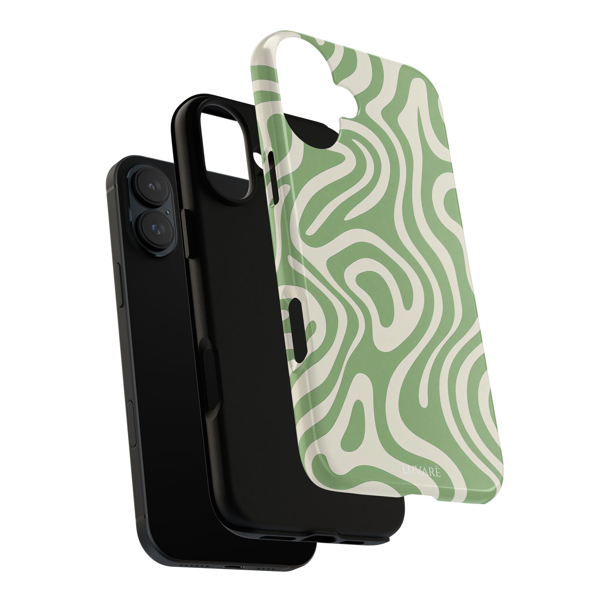 Abstract Green Swirl Phone Case