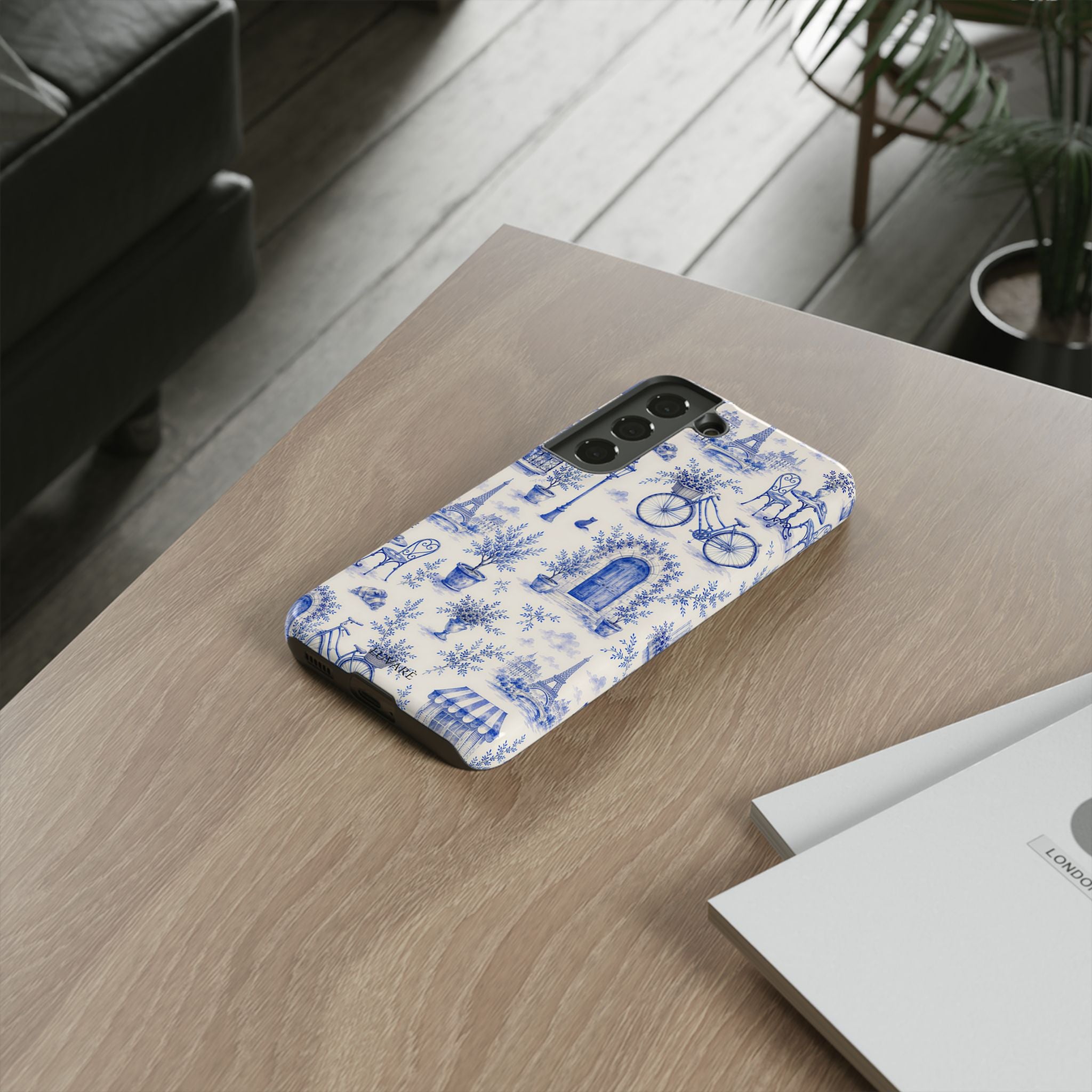 Paris Blue Toile Case