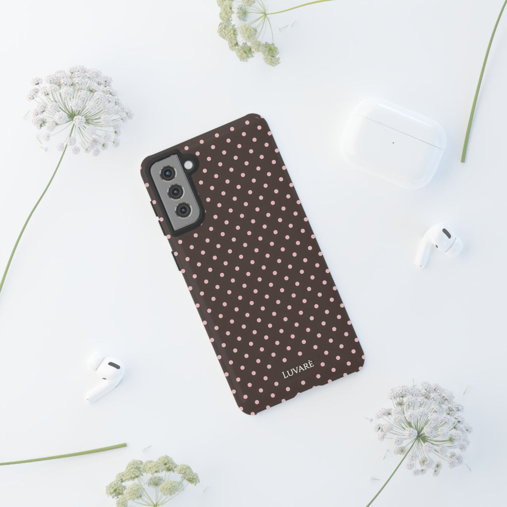 Brown Polka Dot Phone Case