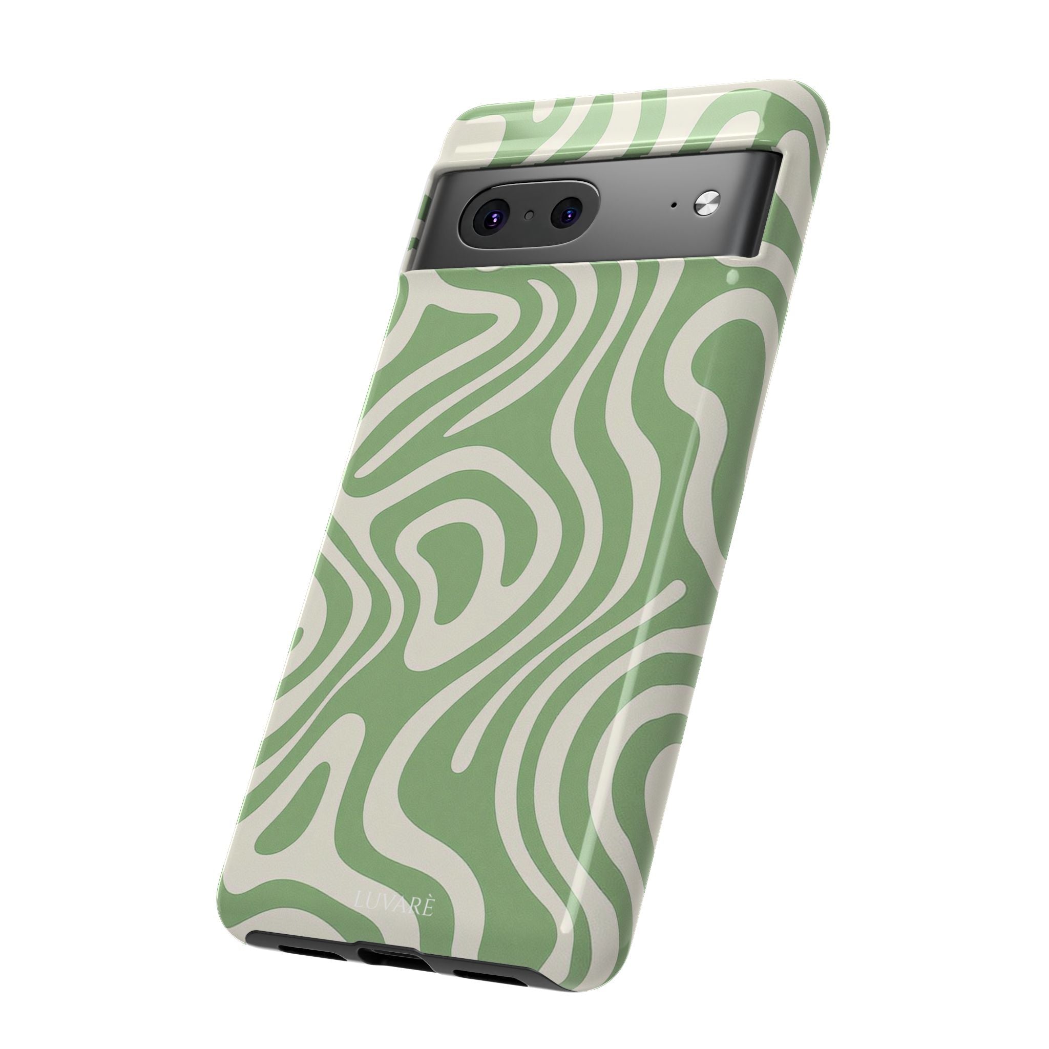 Abstract Green Swirl Phone Case