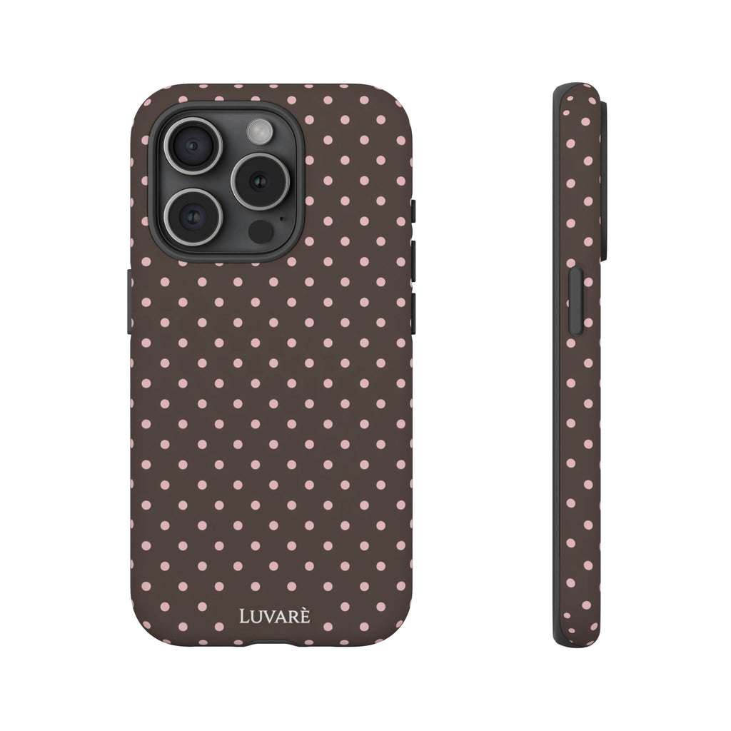 Brown Polka Dot Phone Case