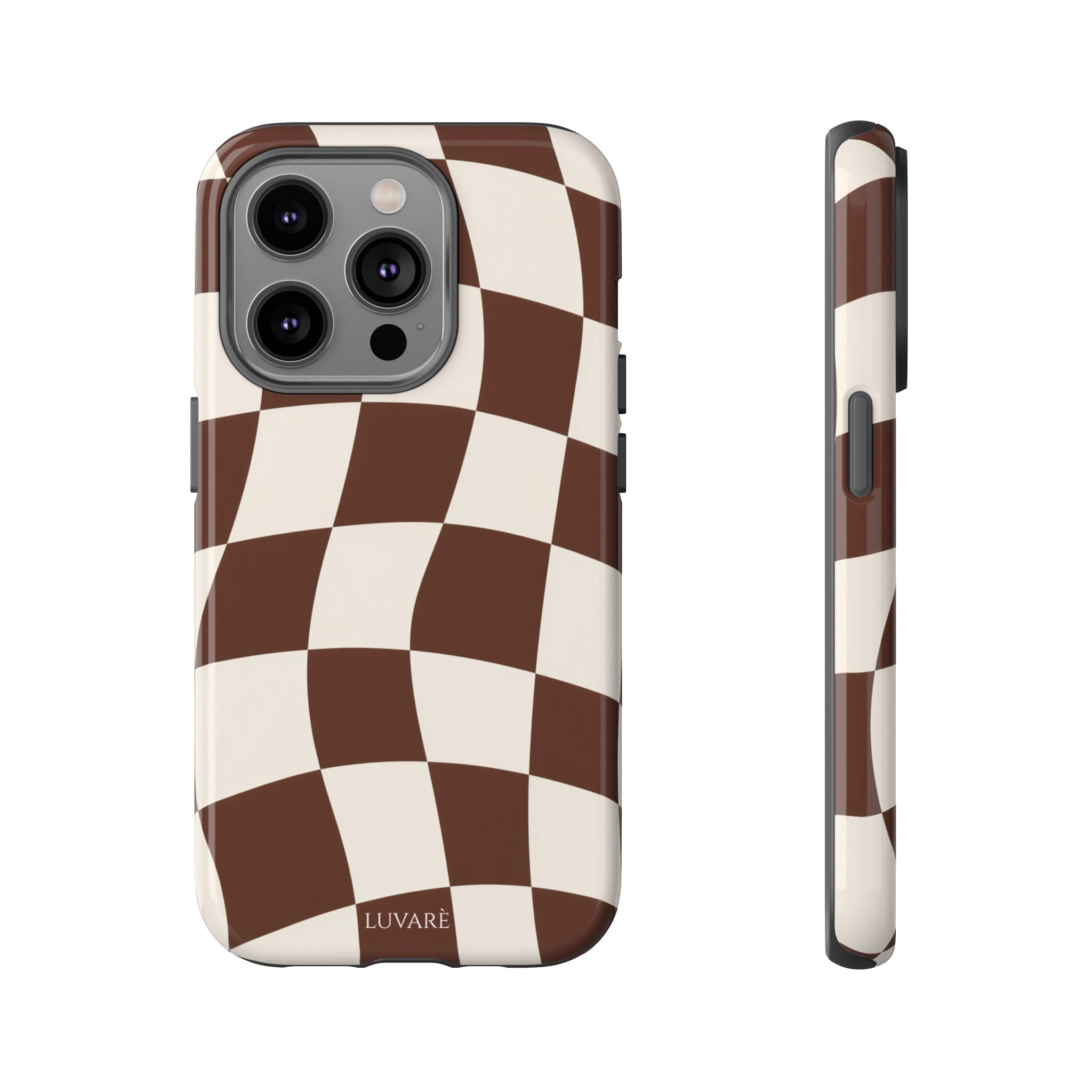 Brown Wavy Checkerboard Case