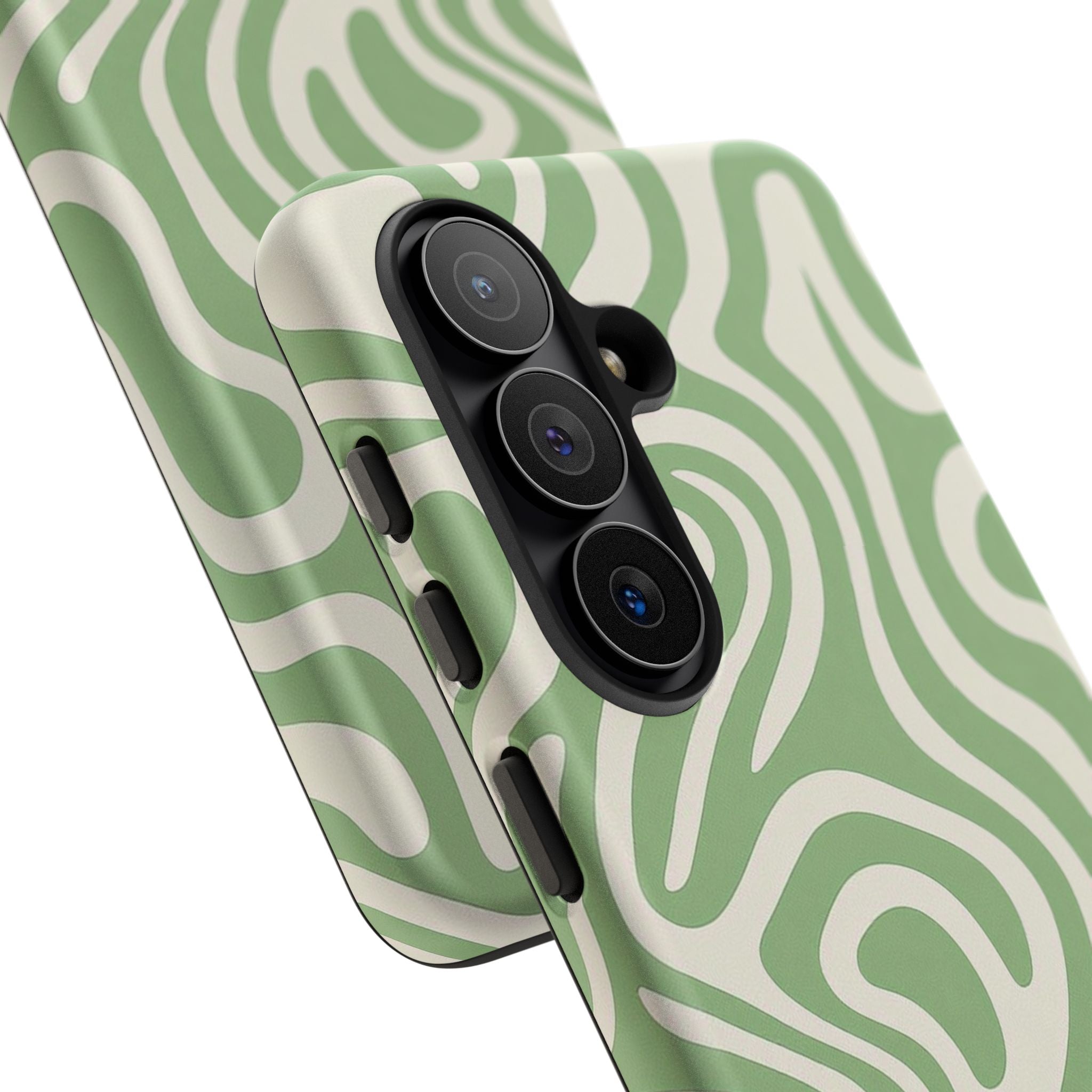 Abstract Green Swirl Phone Case