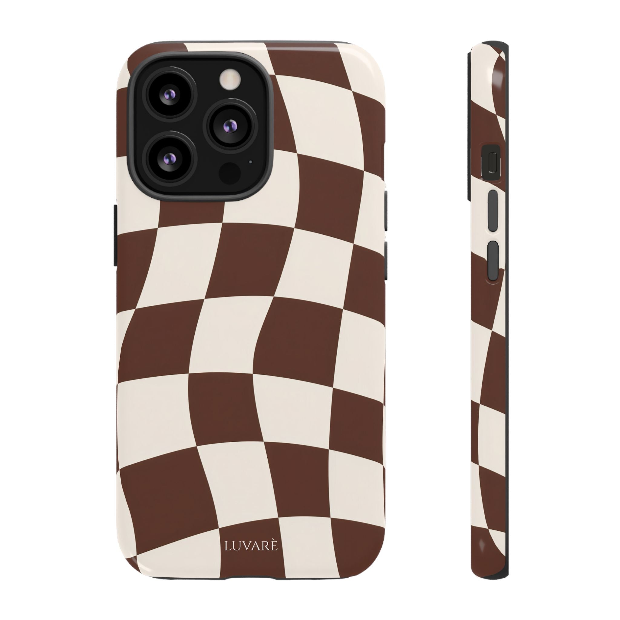 Brown Wavy Checkerboard Case