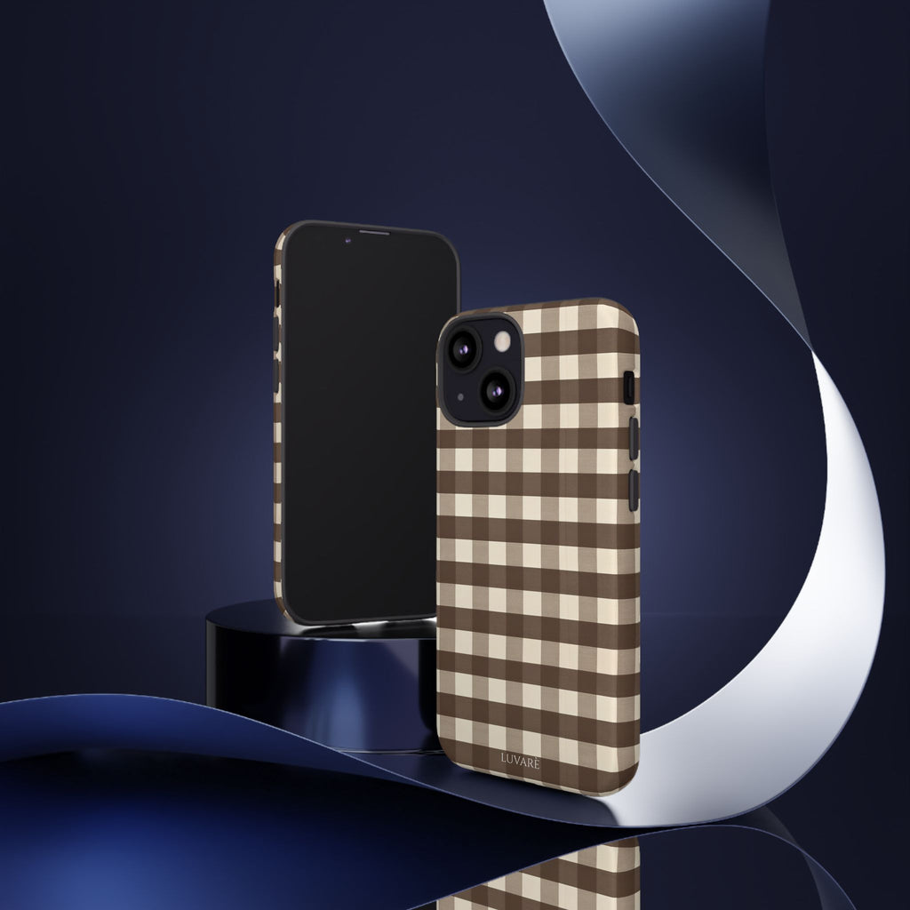 Brown Buffalo Plaid Case