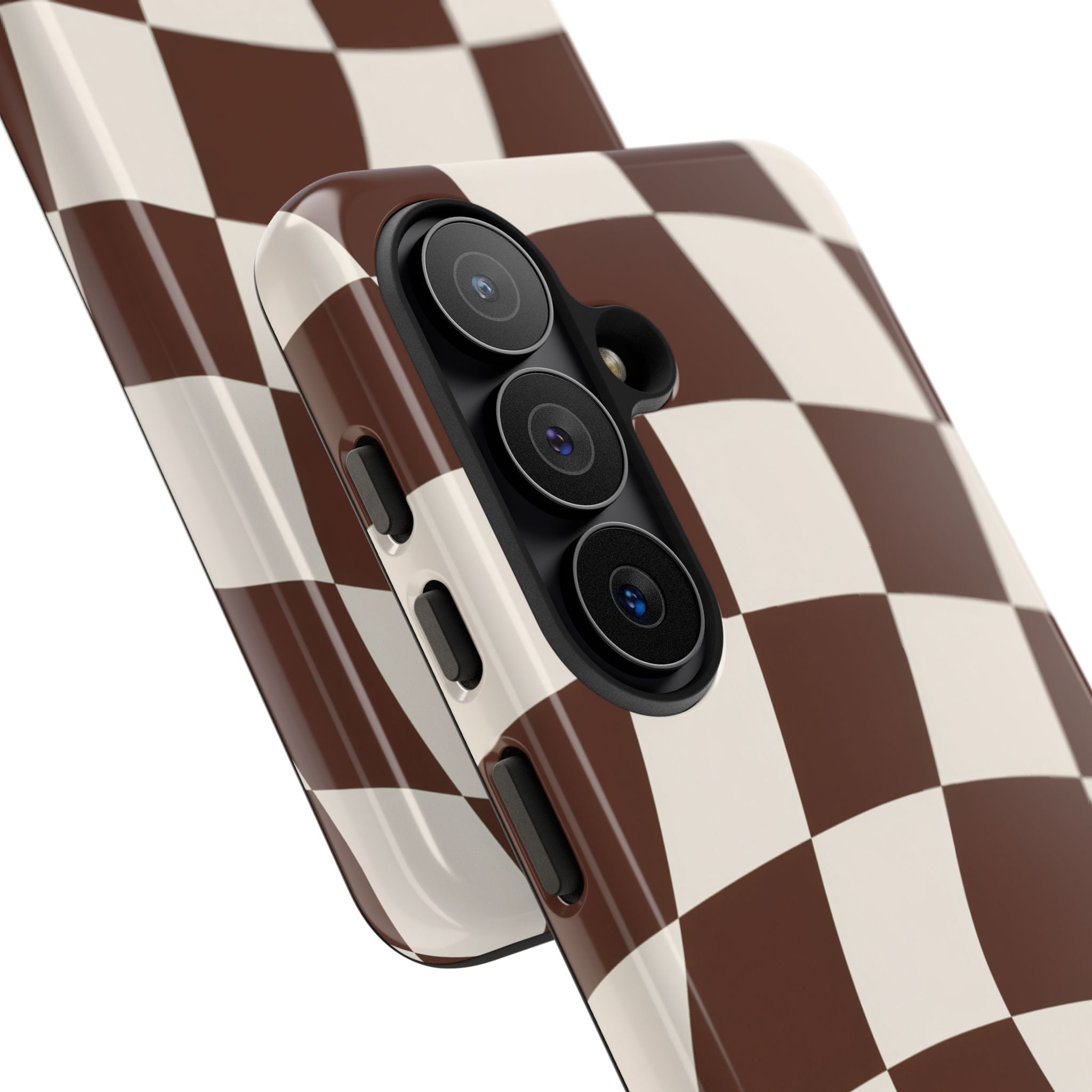 Brown Wavy Checkerboard Case