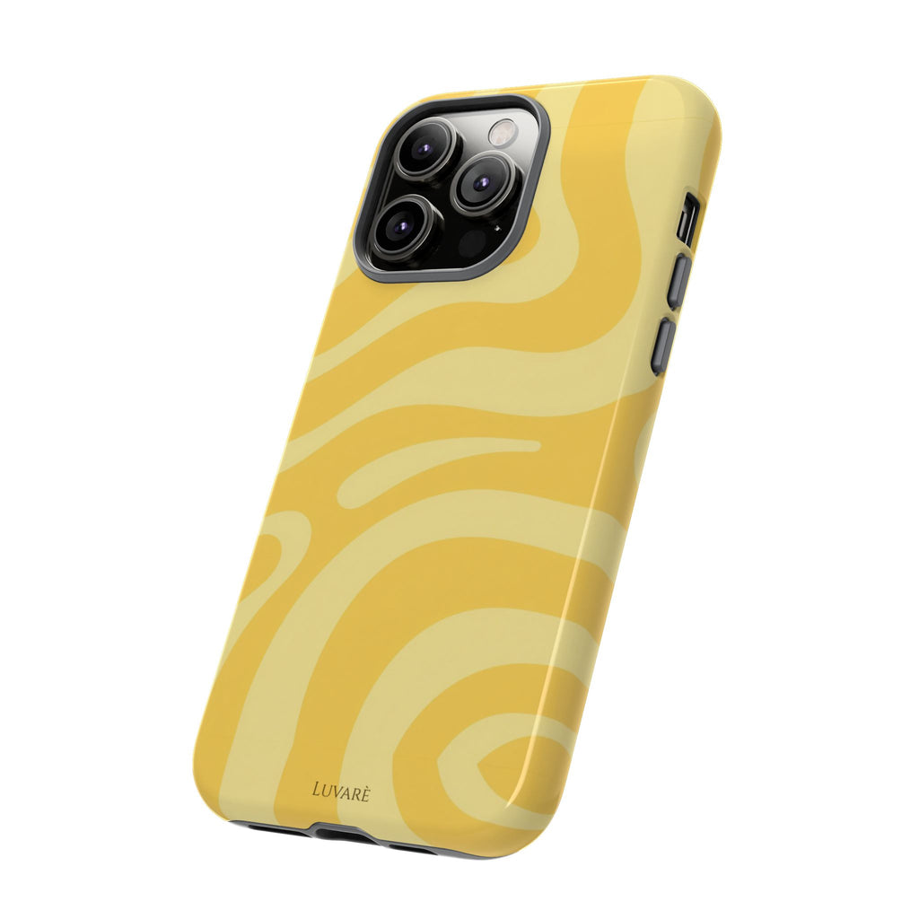Yellow Retro Swirl Case