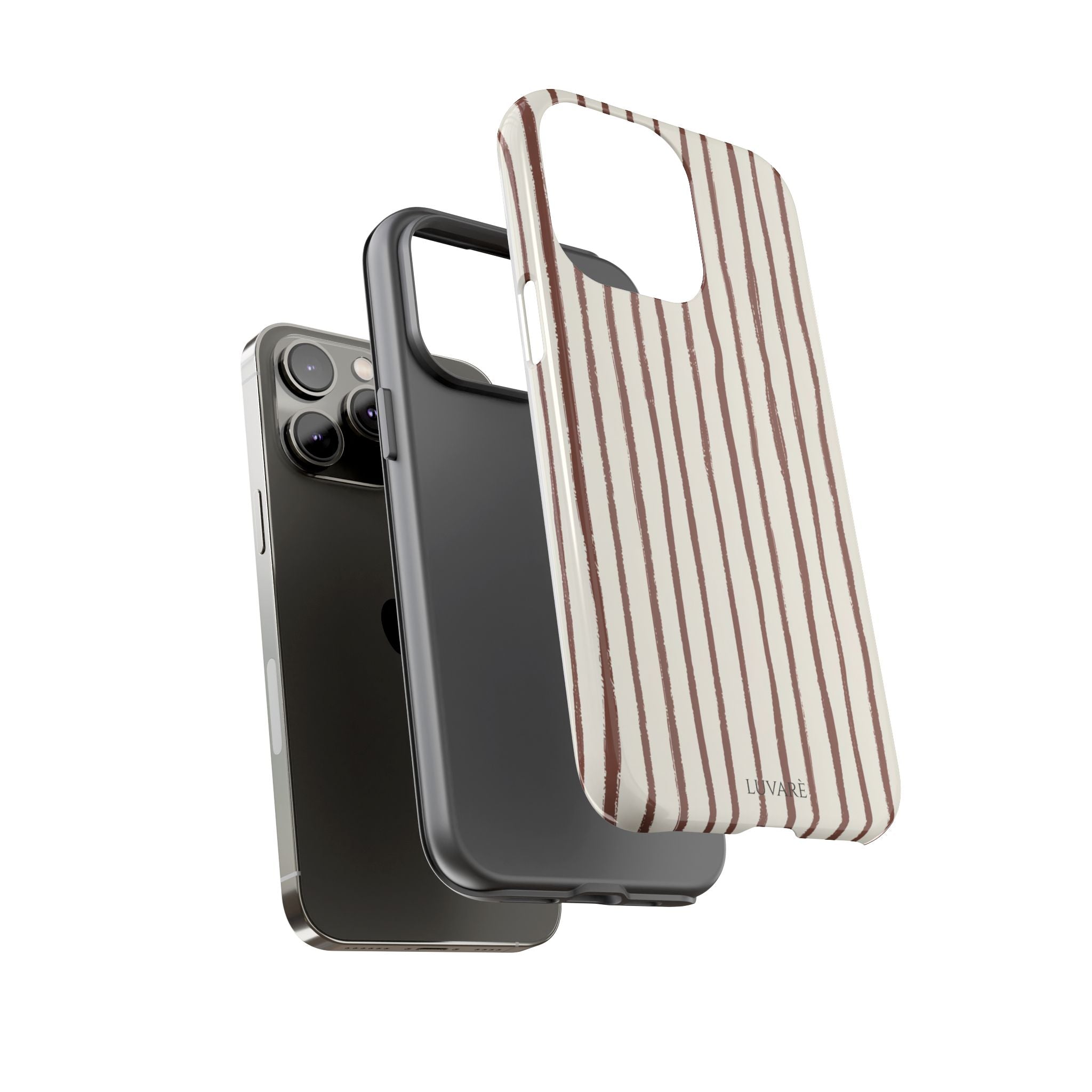 Brown Drawn Stripe Case
