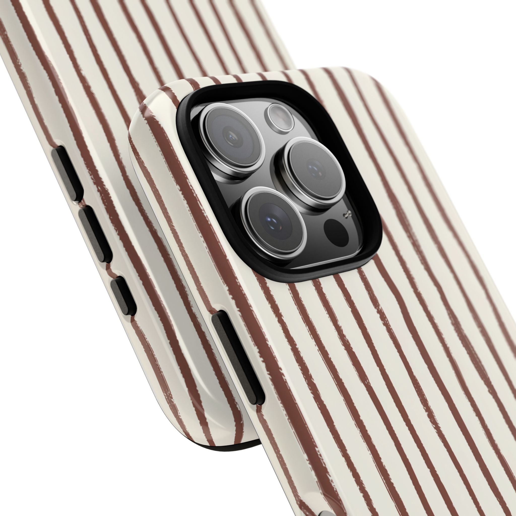 Brown Drawn Stripe Case