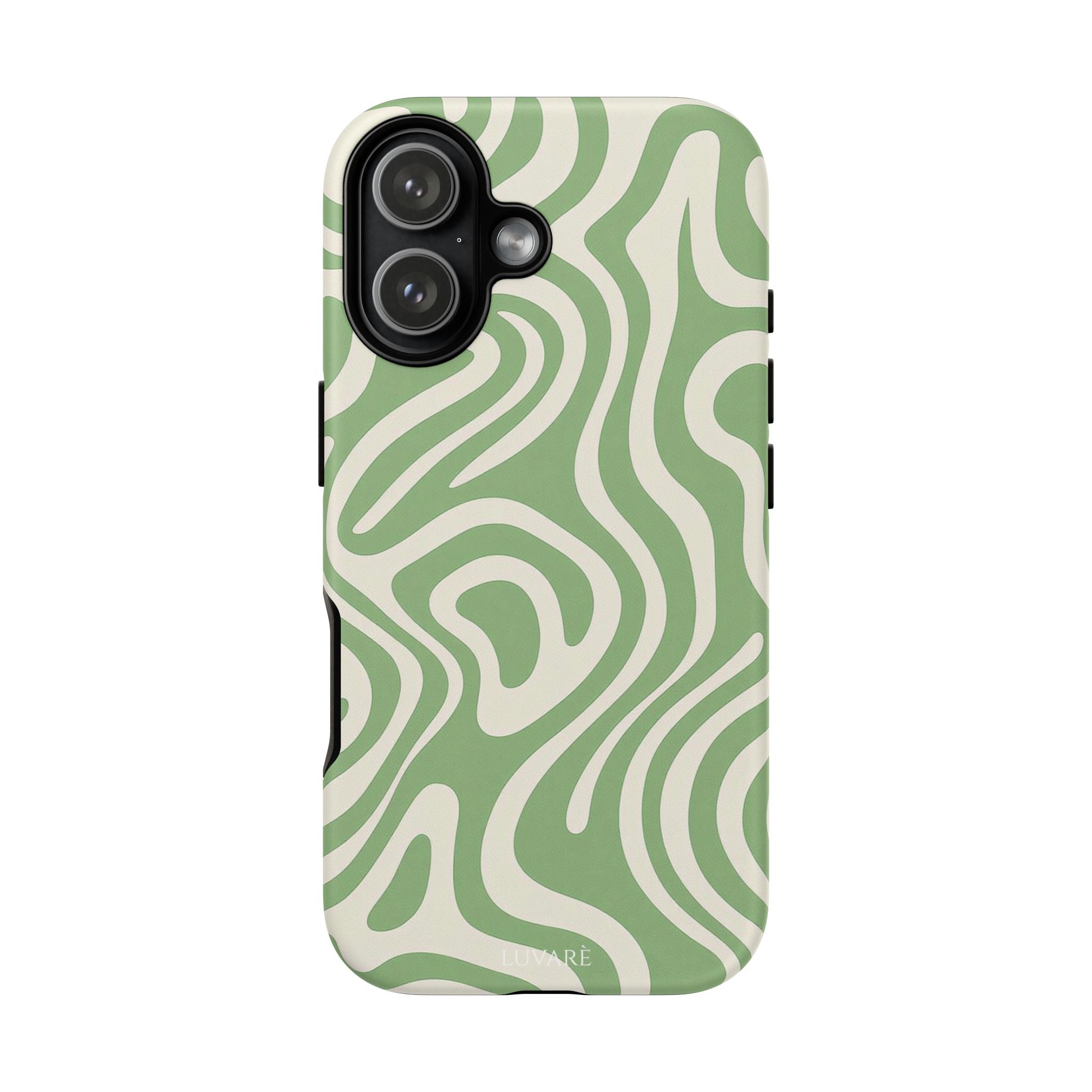 Abstract Green Swirl Phone Case