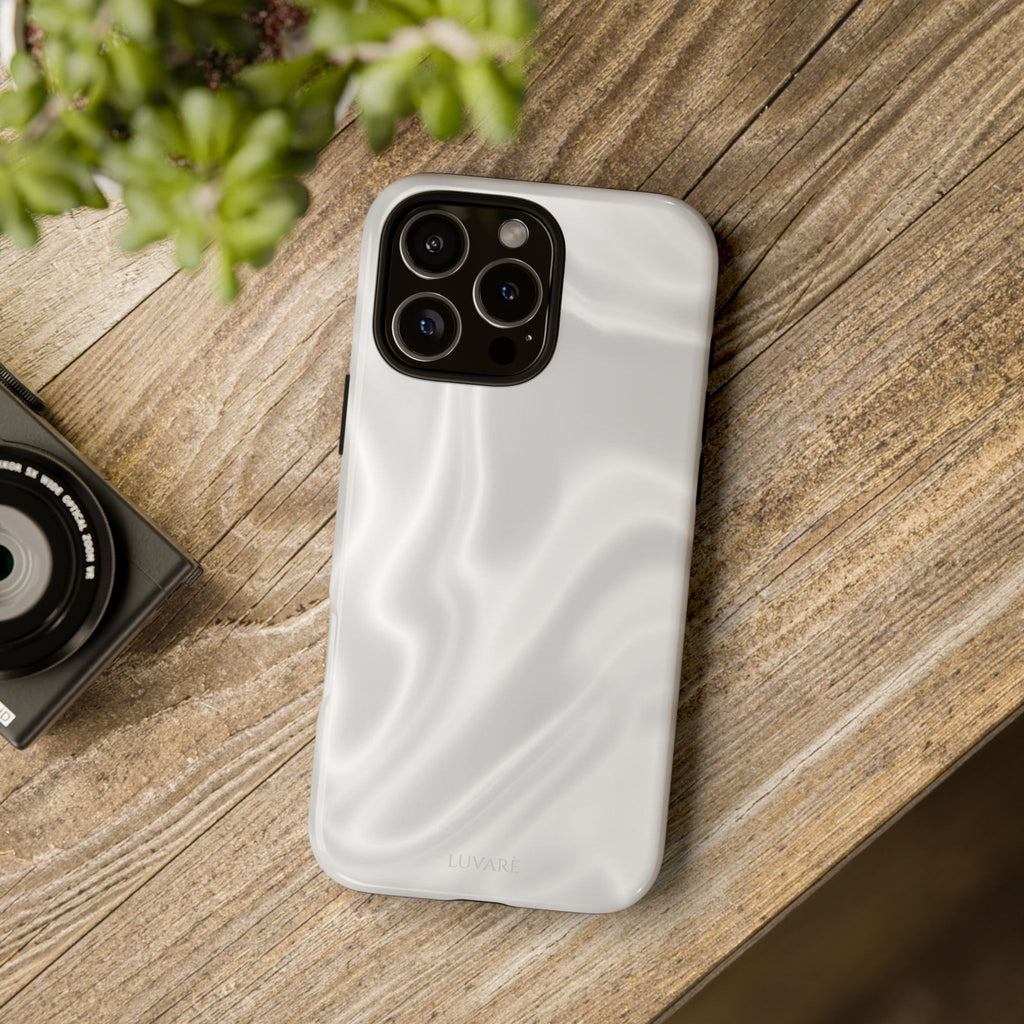 Pearl Marble Tough Phone Case — Durable Slim Impact Protection