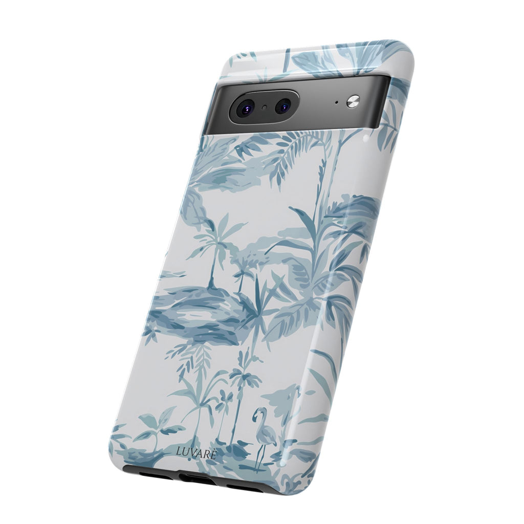 Tropical Palm Toile Case