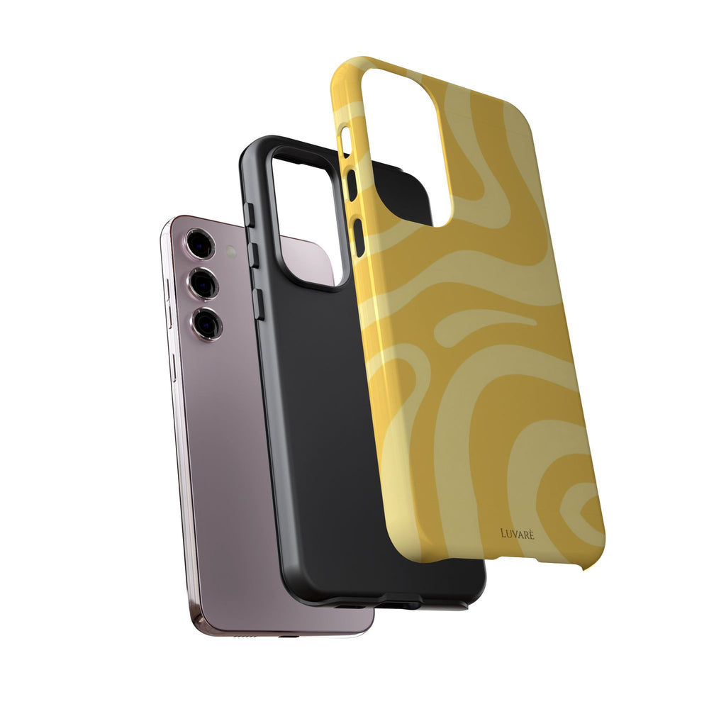 Yellow Retro Swirl Case