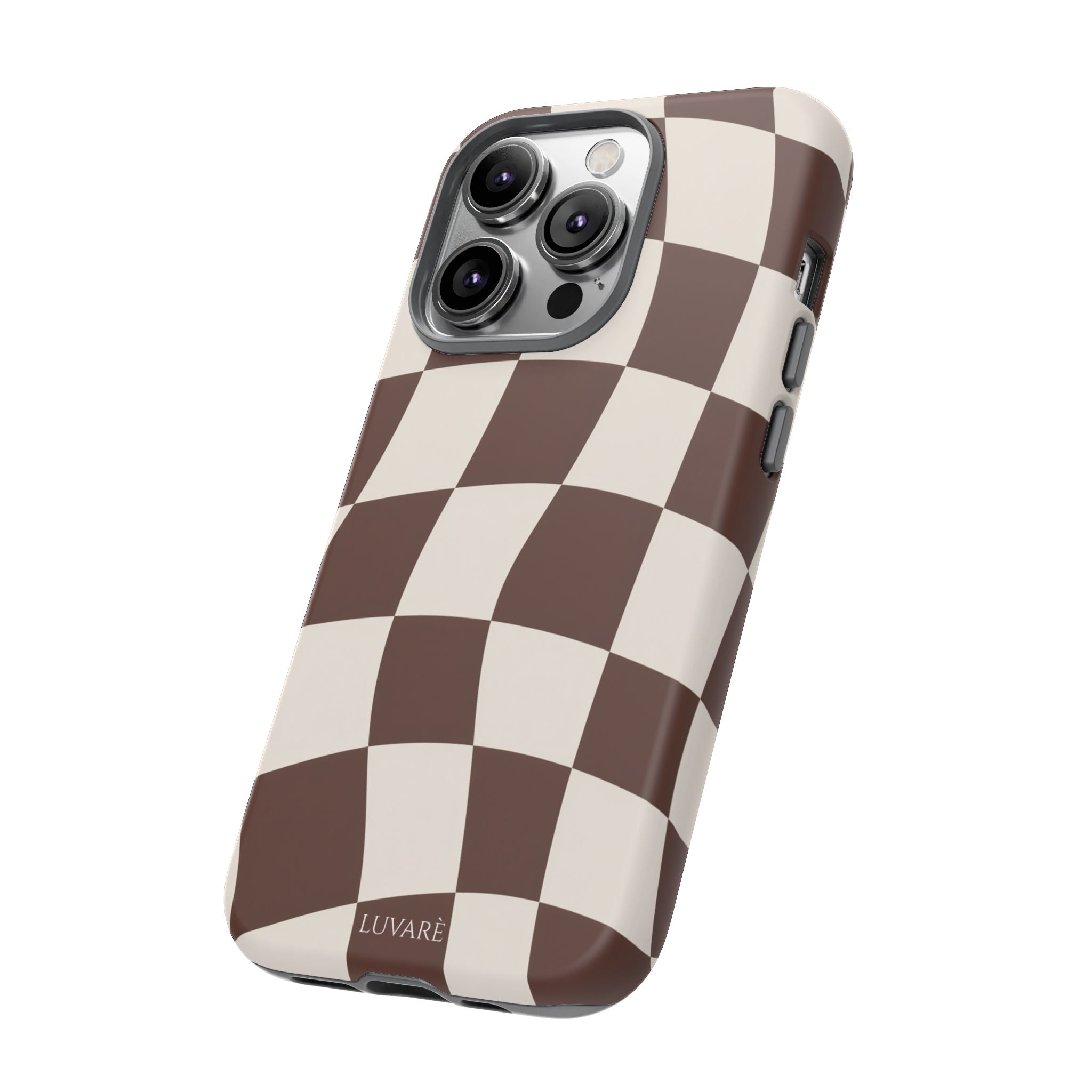 Brown Wavy Checkerboard Case