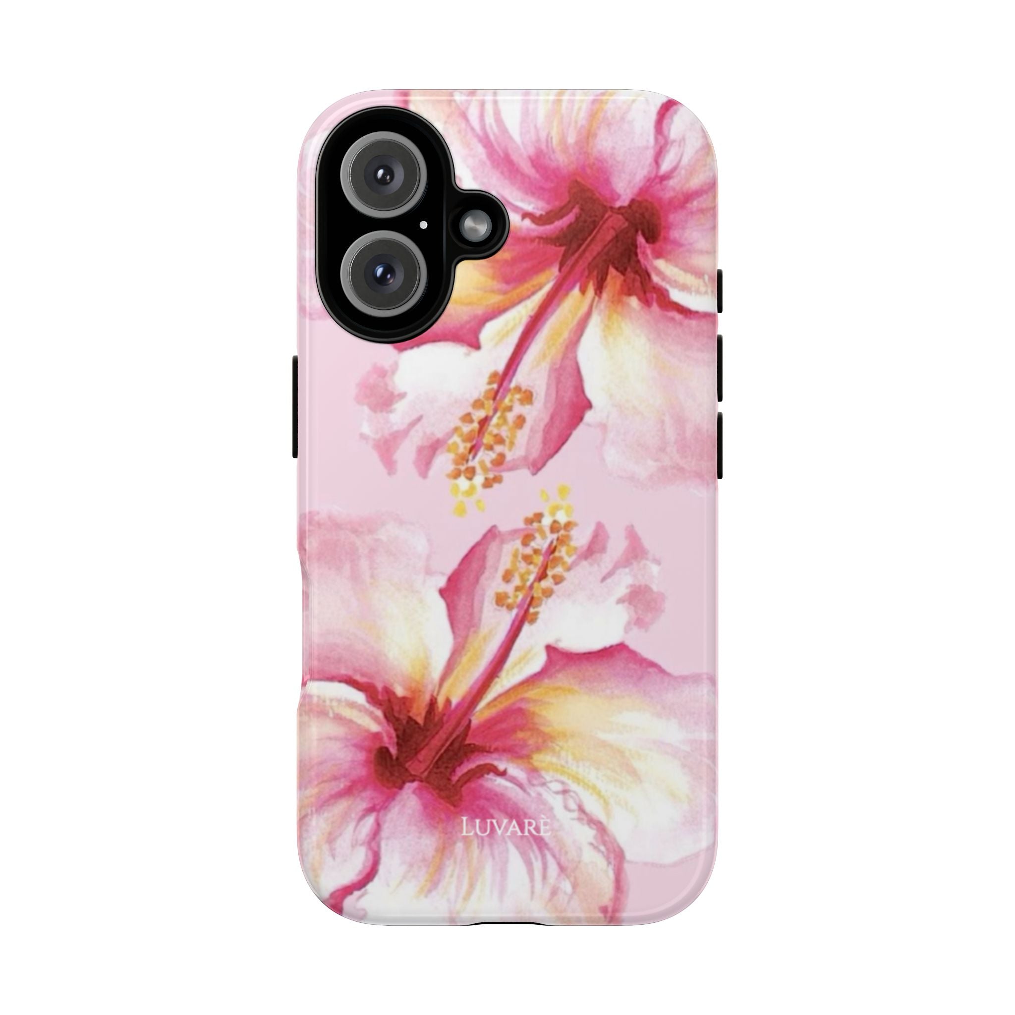 Pink Hibiscus Phone Case — Floral Tough Case for iPhone