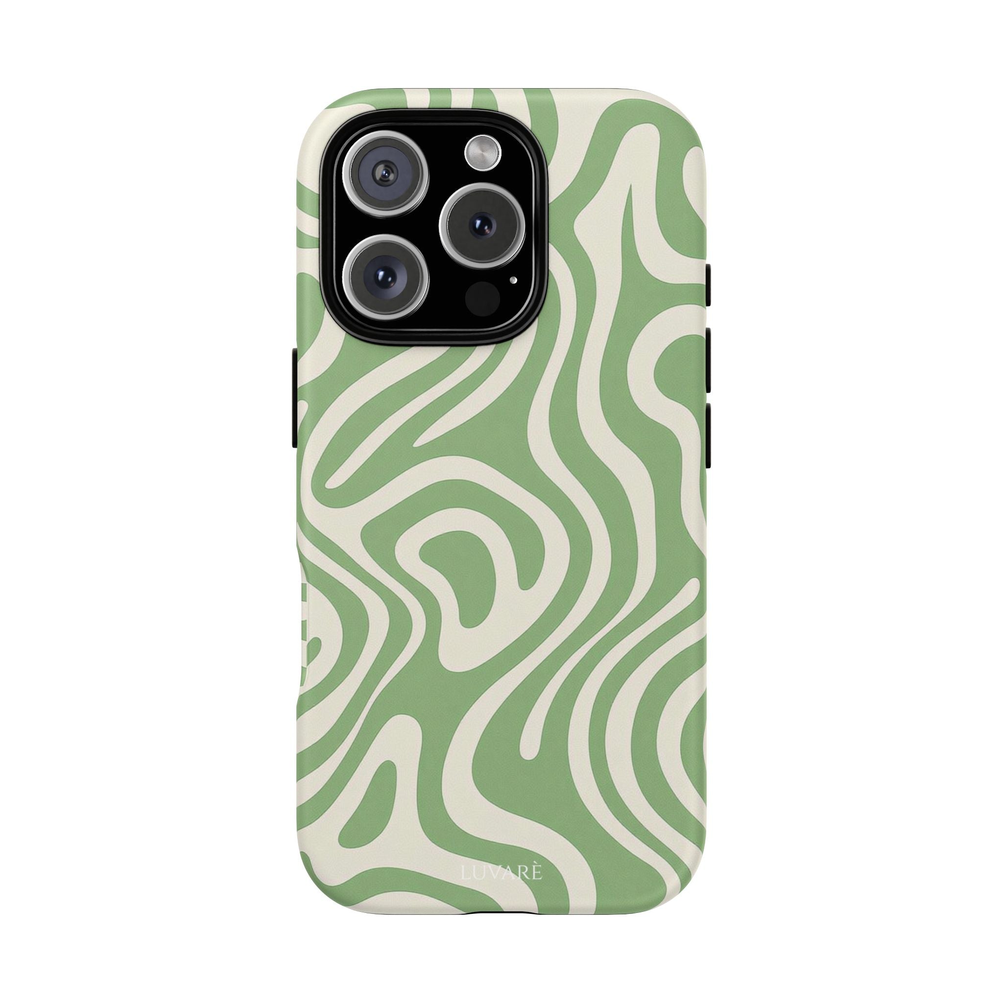 Abstract Green Swirl Phone Case