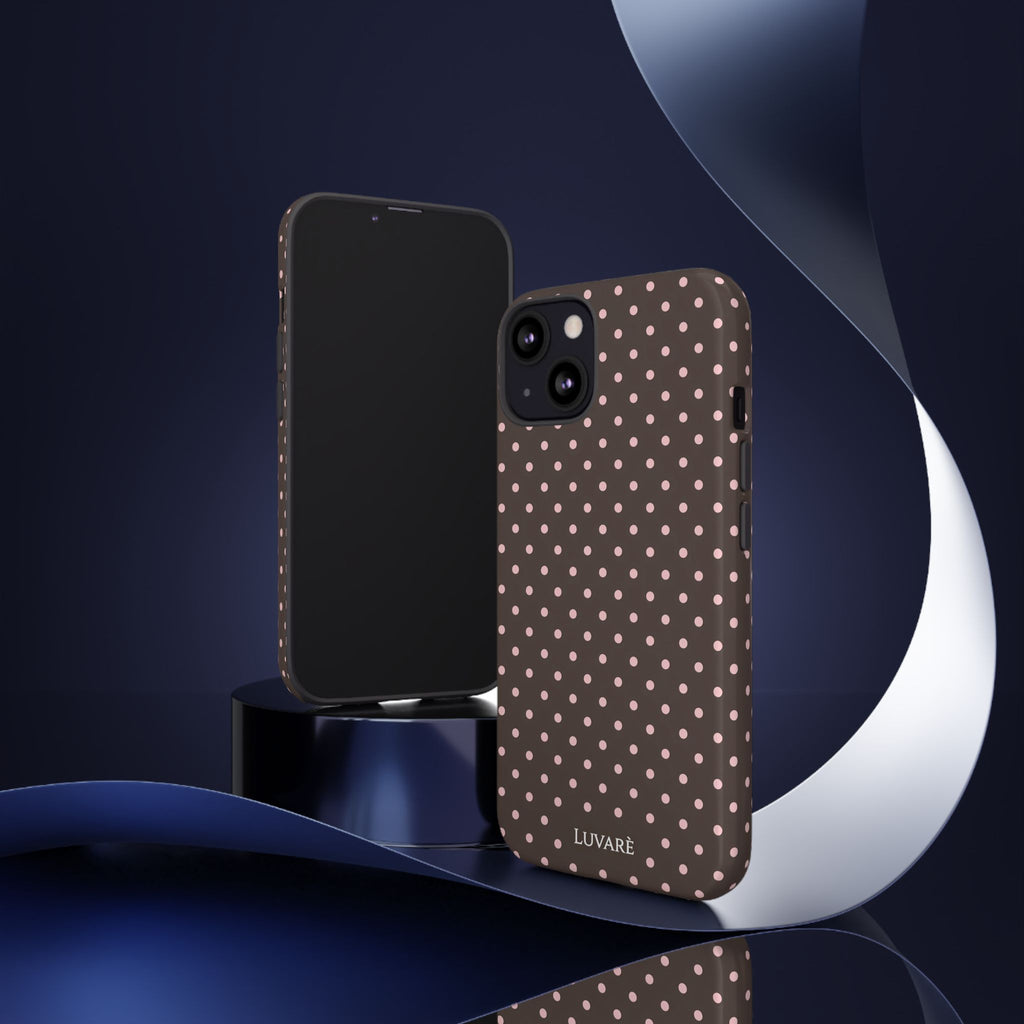 Brown Polka Dot Phone Case