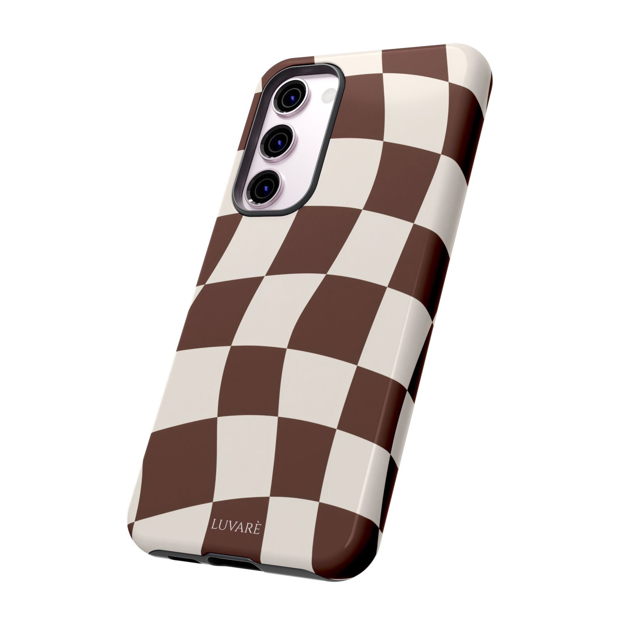 Brown Wavy Checkerboard Case
